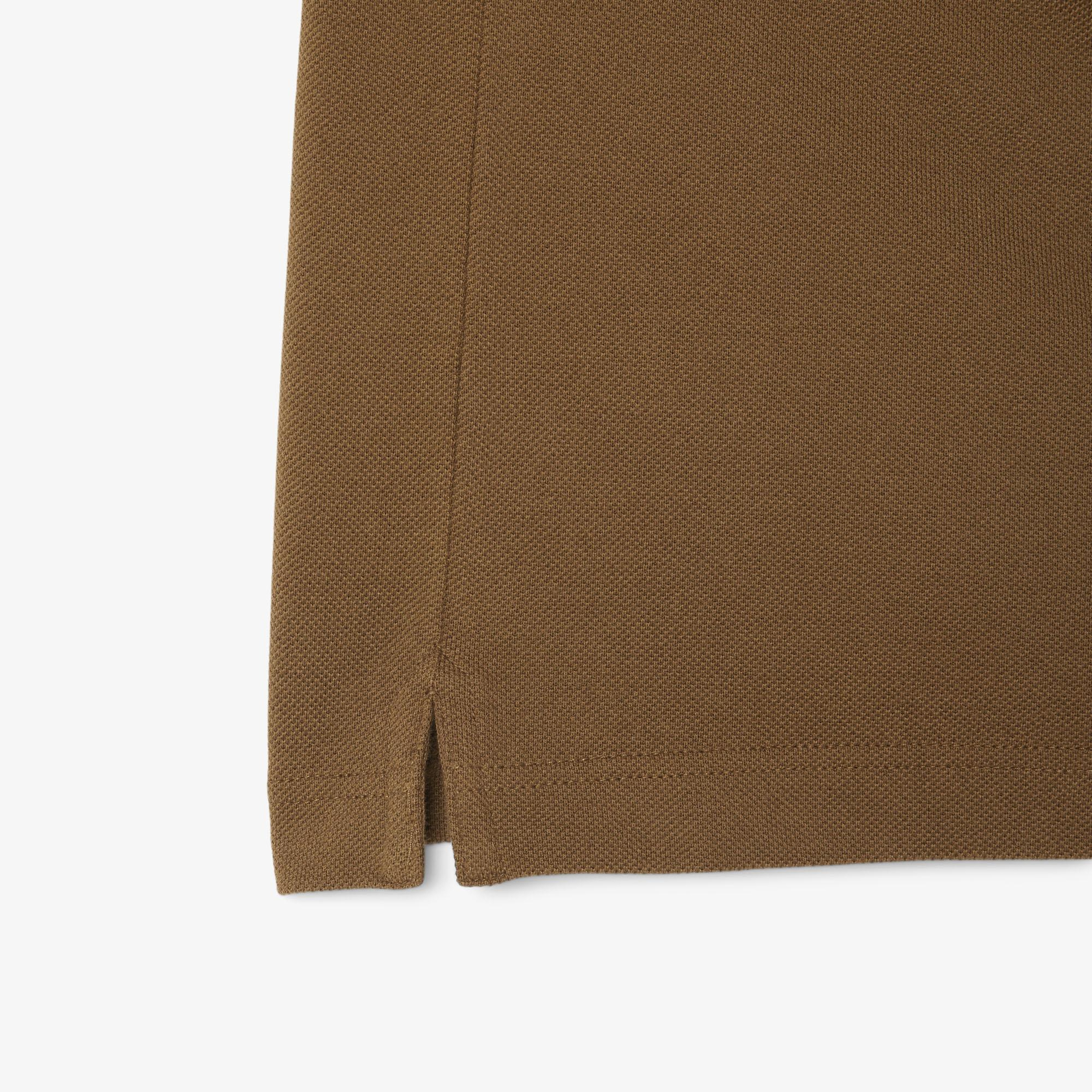L.12.12 Erkek Slim Fit Kahverengi Polo