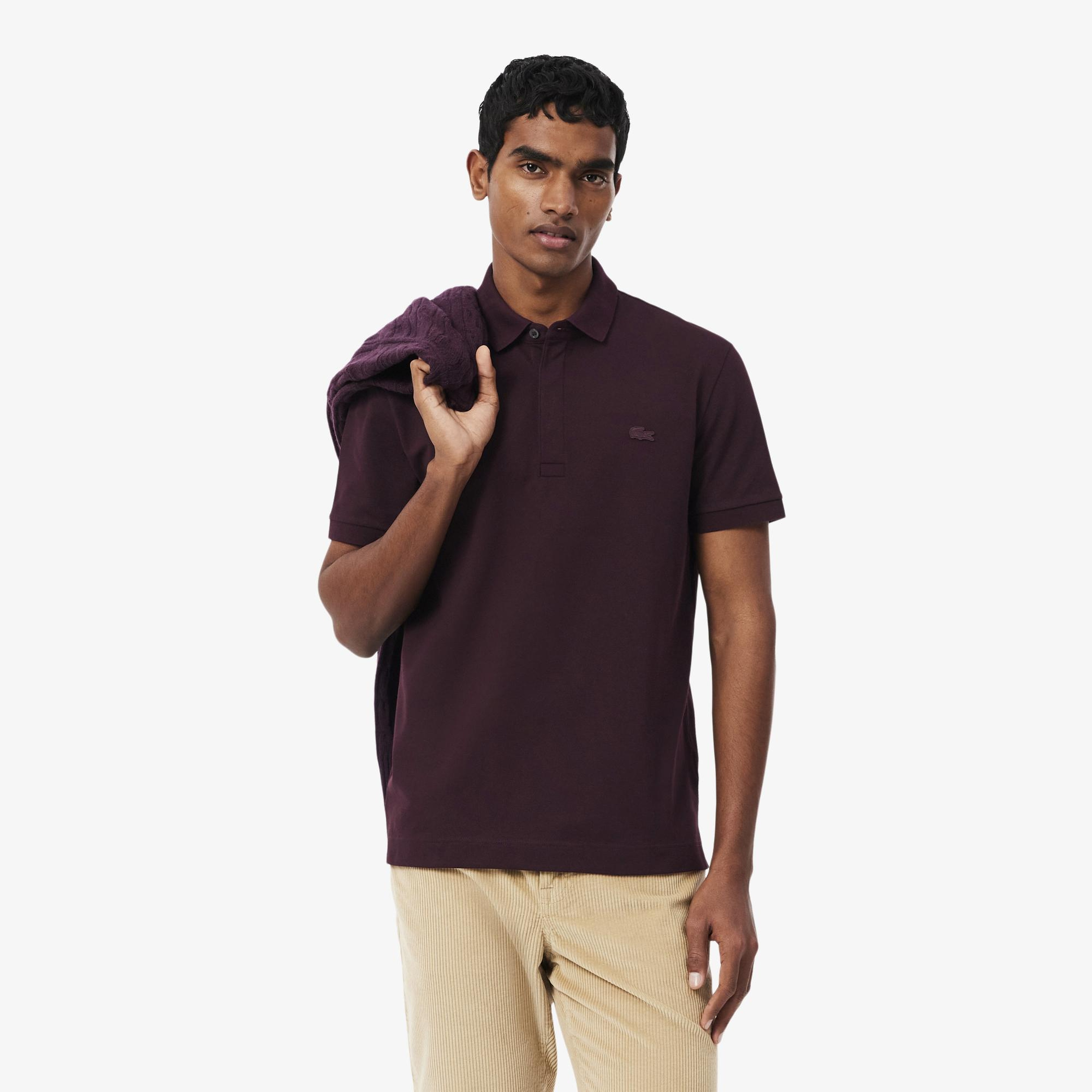 Erkek Regular Fit Bordo Paris Polo