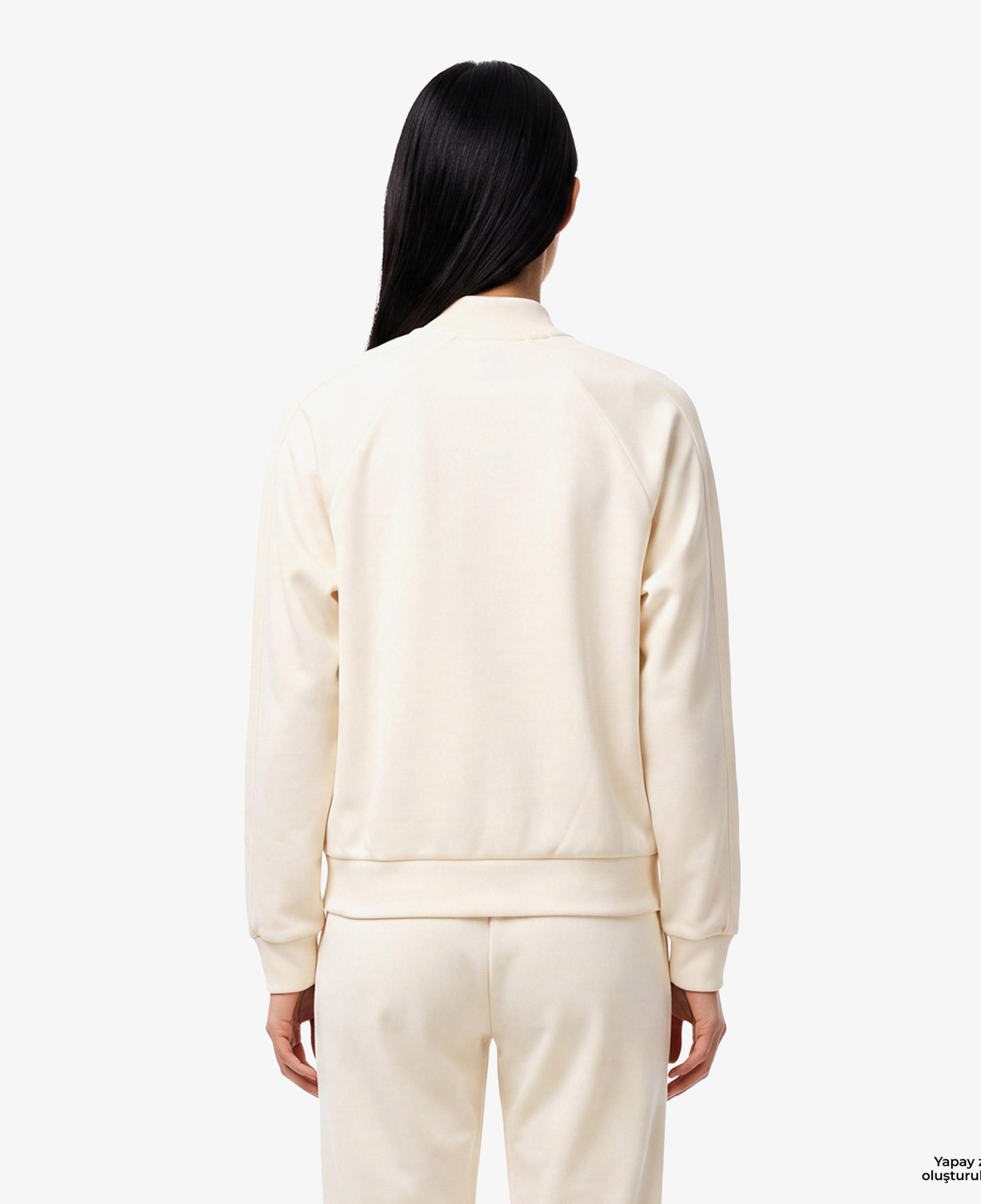 Kadın Regular Fit Fermuarlı Sarı Sweatshirt