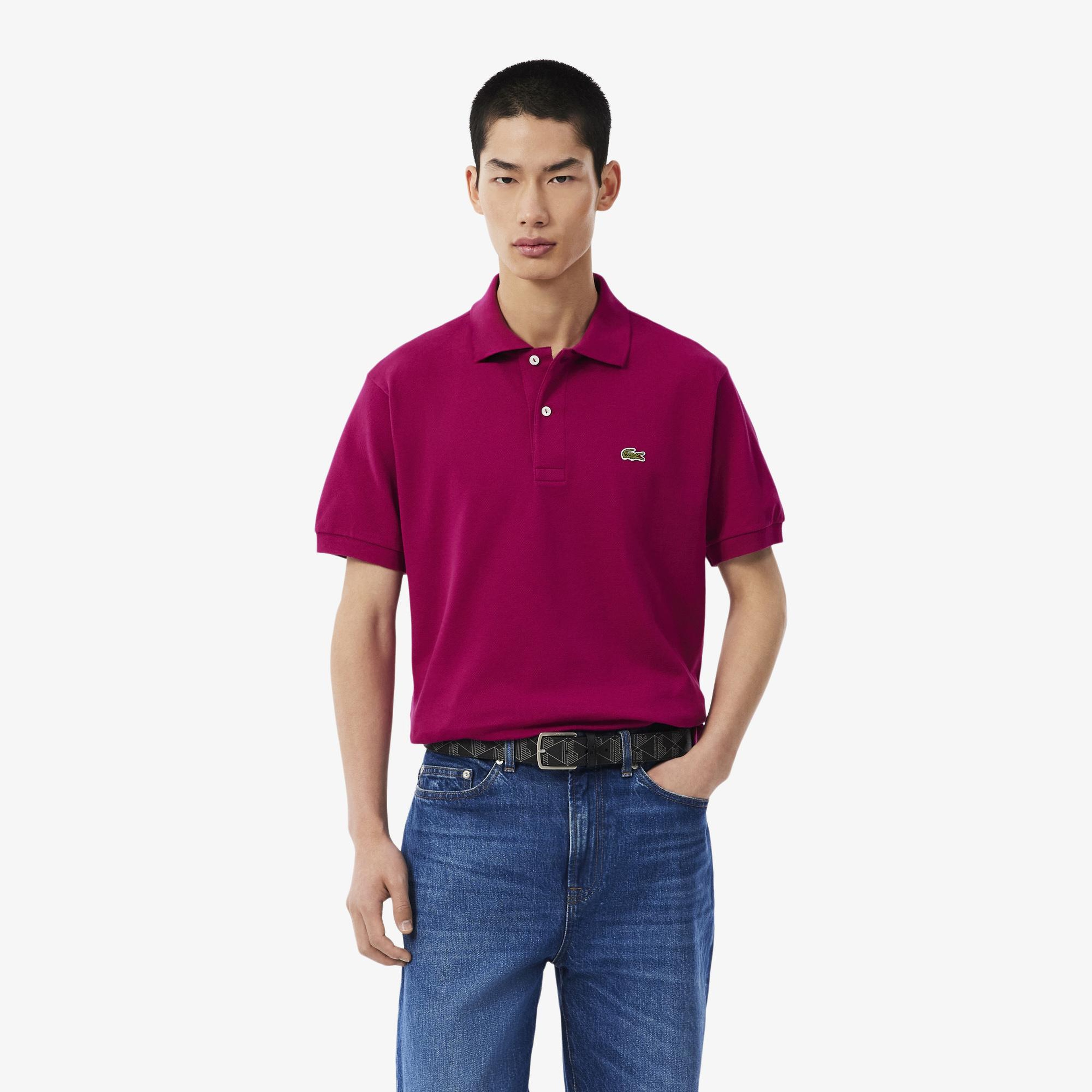 L.12.12 Erkek Classic Fit Pembe Polo