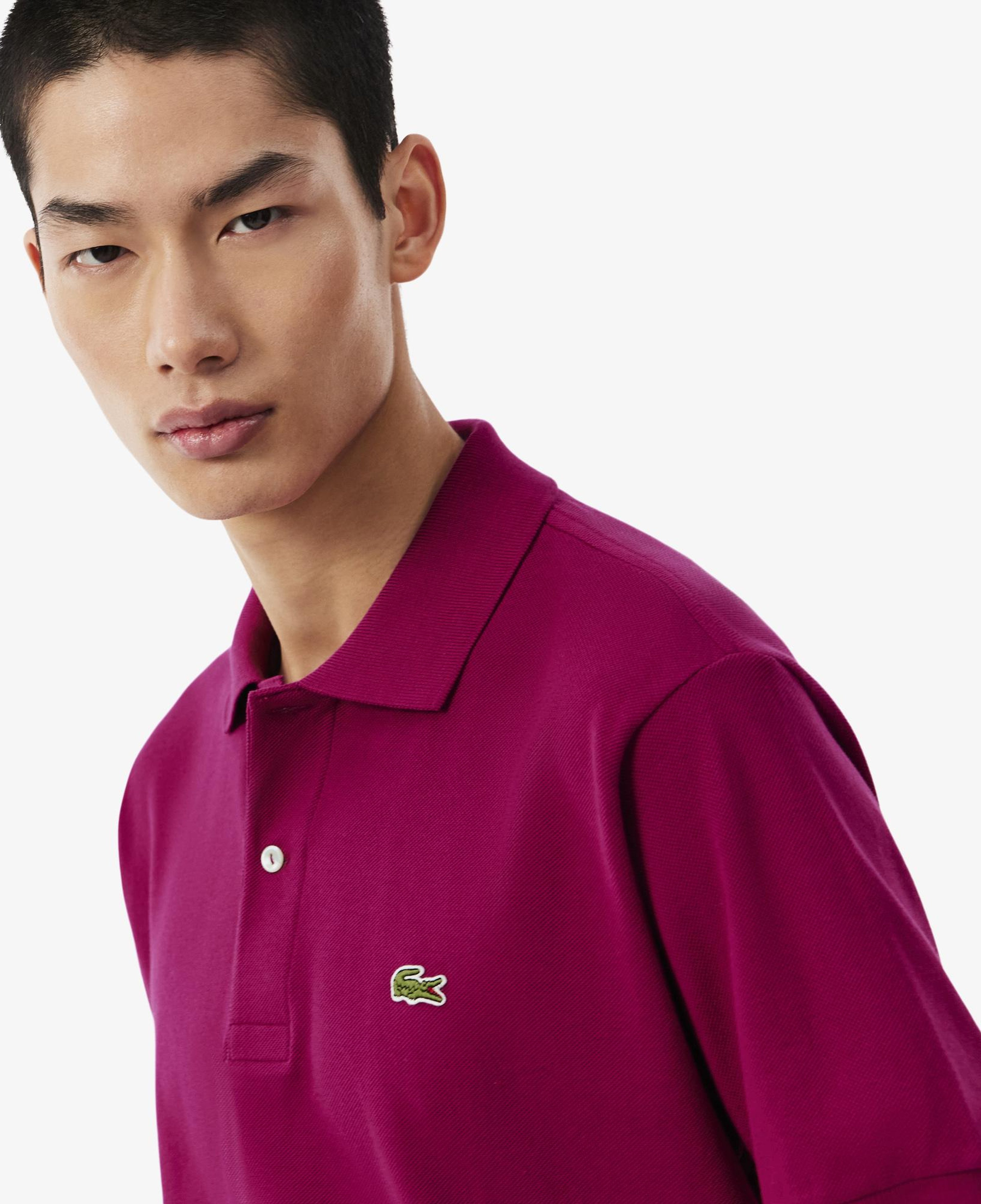 L.12.12 Erkek Classic Fit Pembe Polo