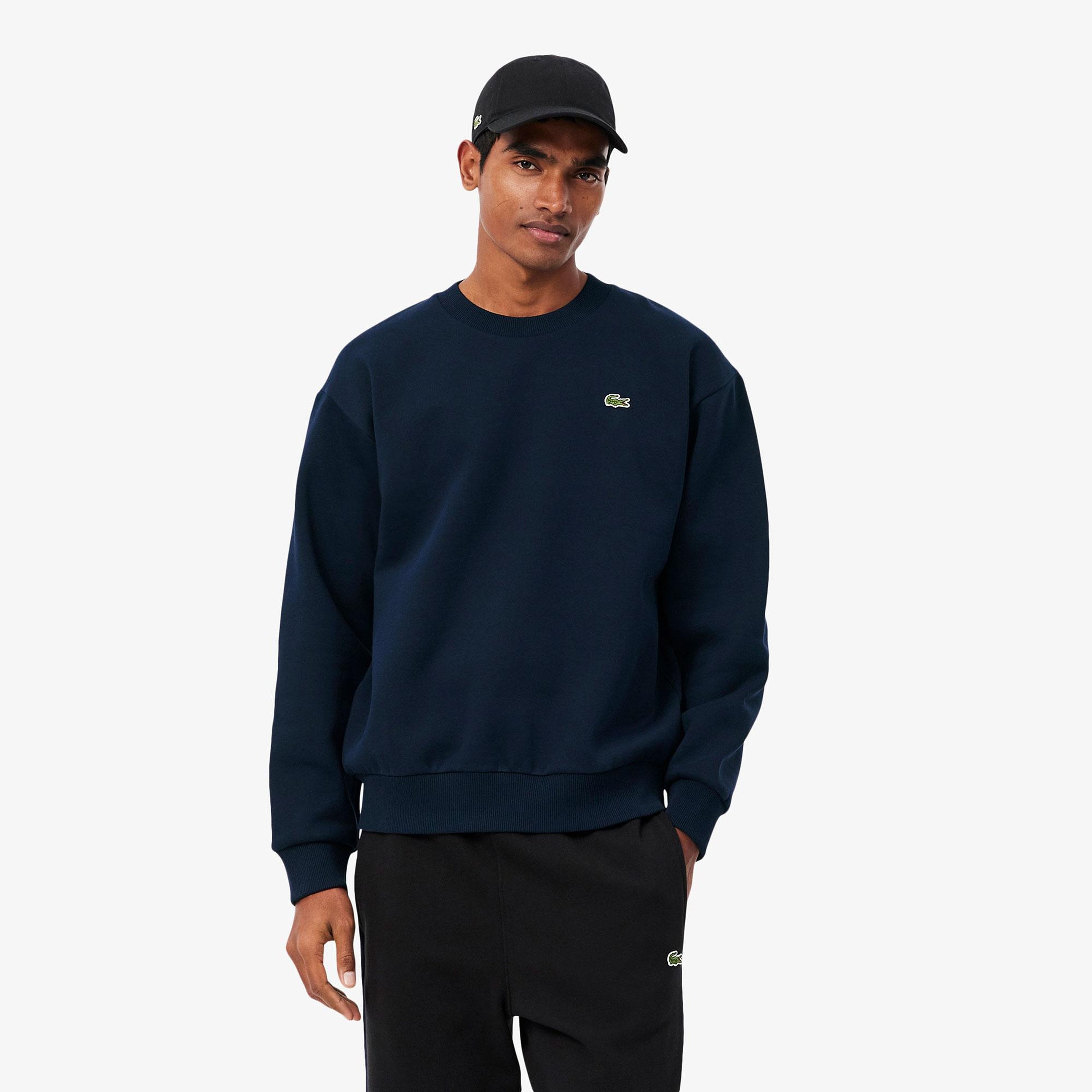 Erkek Classic Fit Bisiklet Yaka Lacivert Sweatshirt