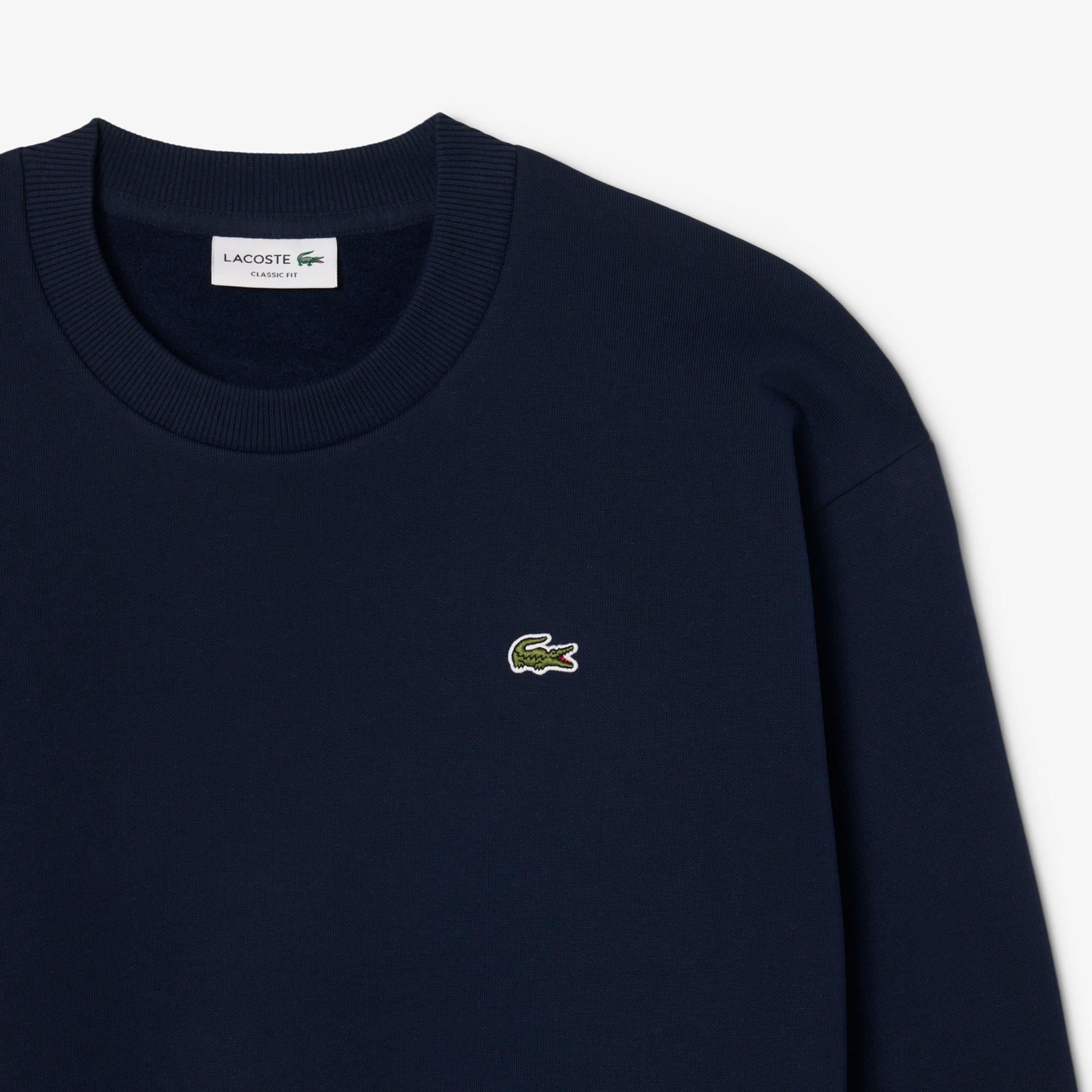 Erkek Classic Fit Bisiklet Yaka Lacivert Sweatshirt