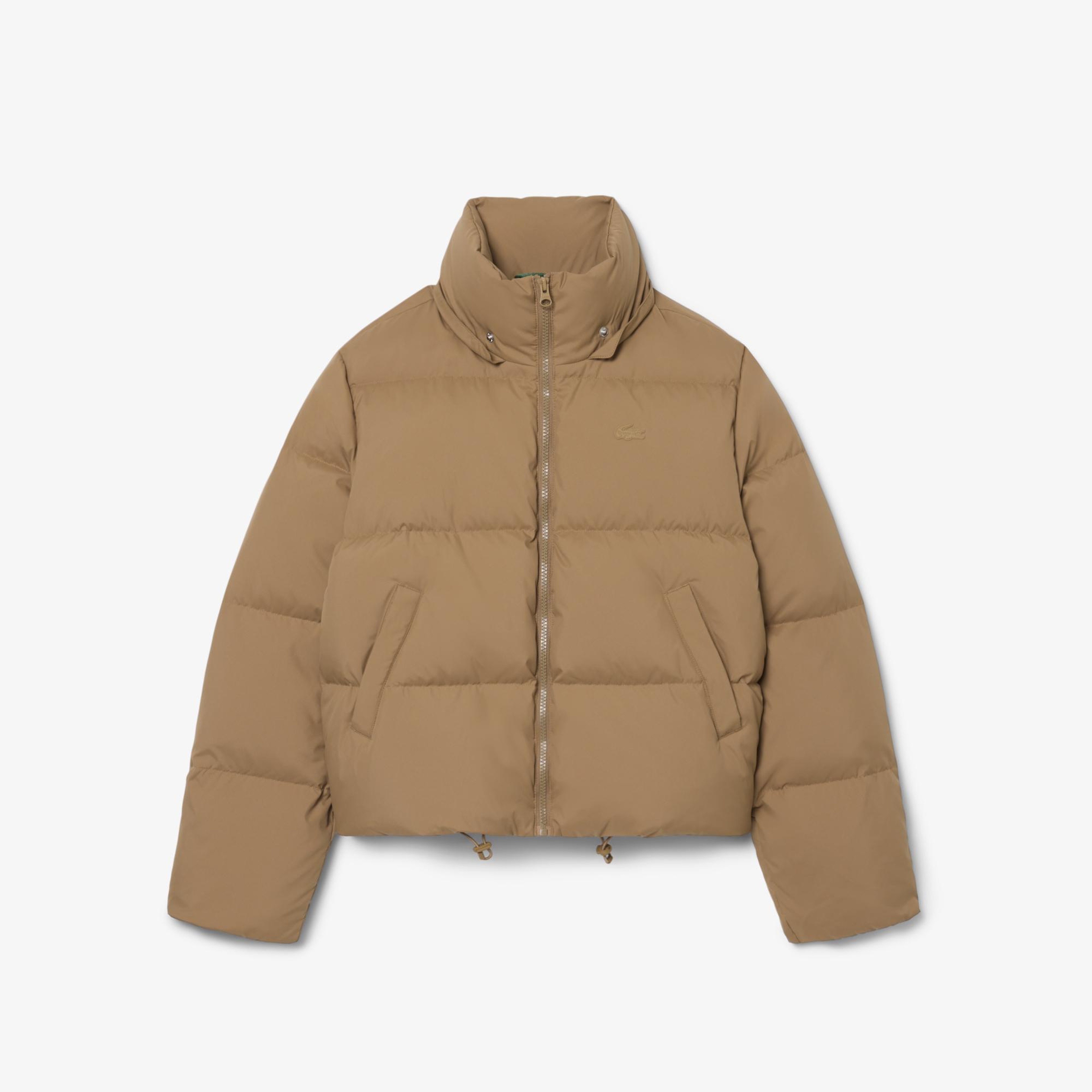 Kadın Regular Fit Kapüşonlu Kahverengi Mont