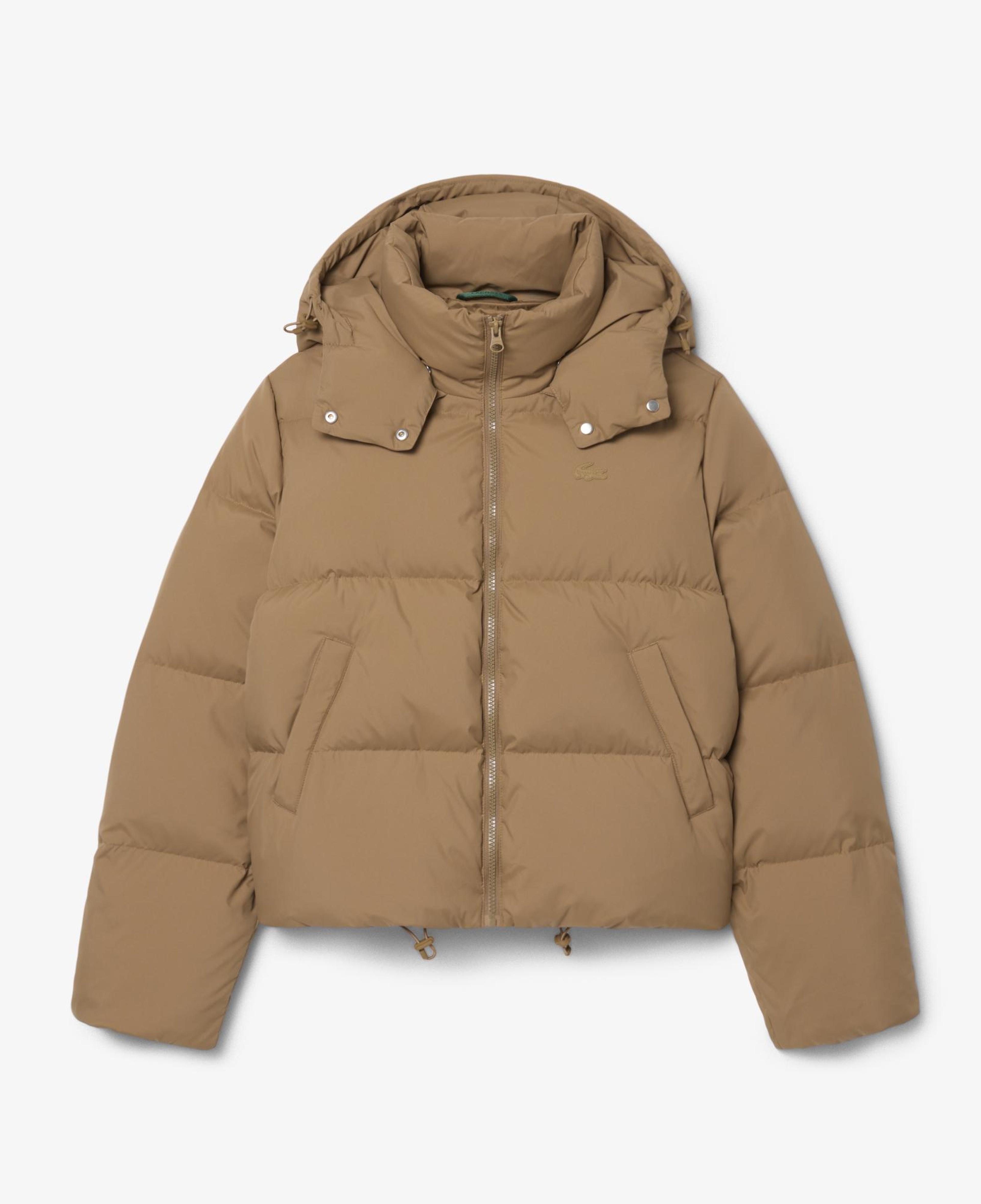 Kadın Regular Fit Kapüşonlu Kahverengi Mont