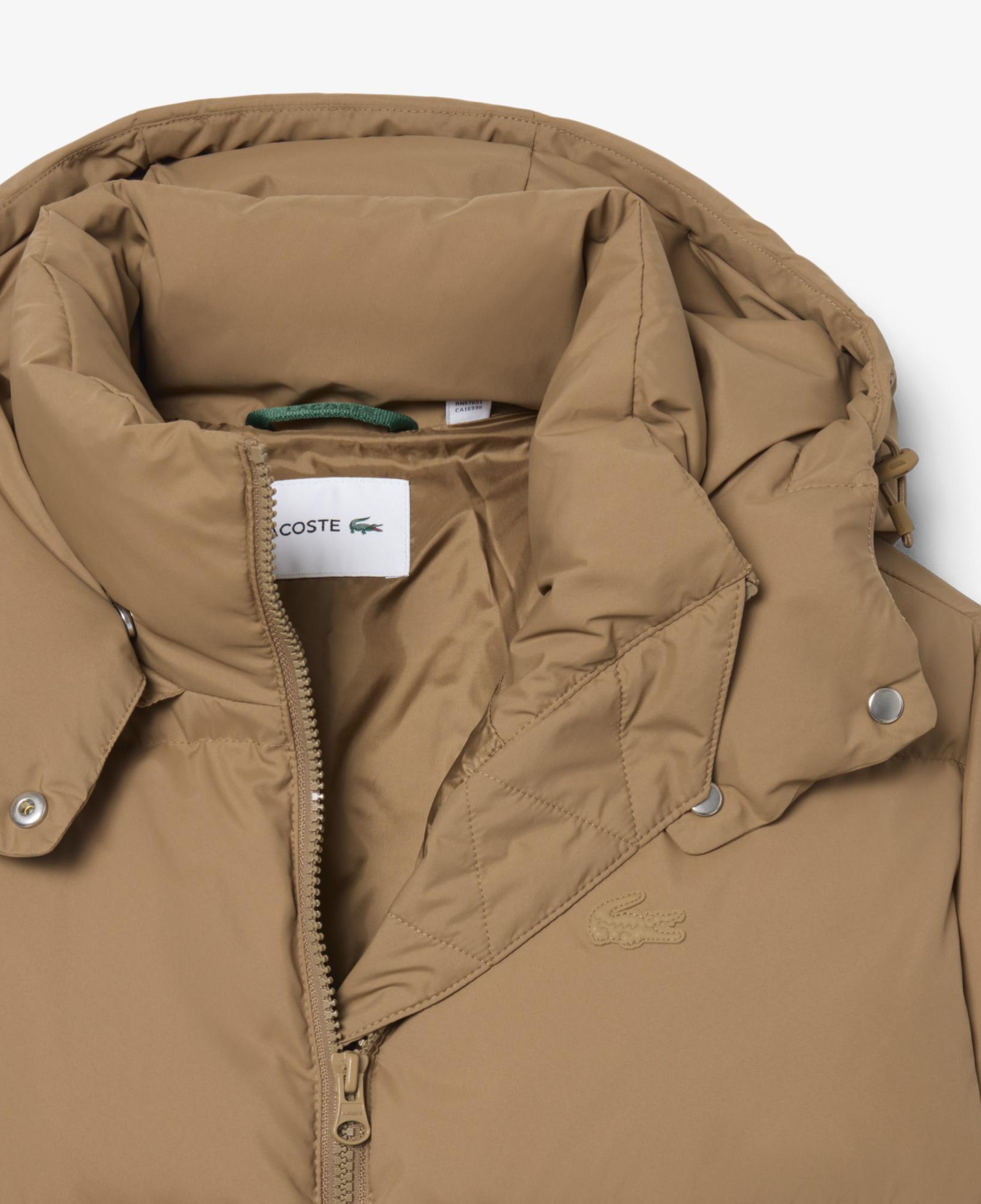 Kadın Regular Fit Kapüşonlu Kahverengi Mont