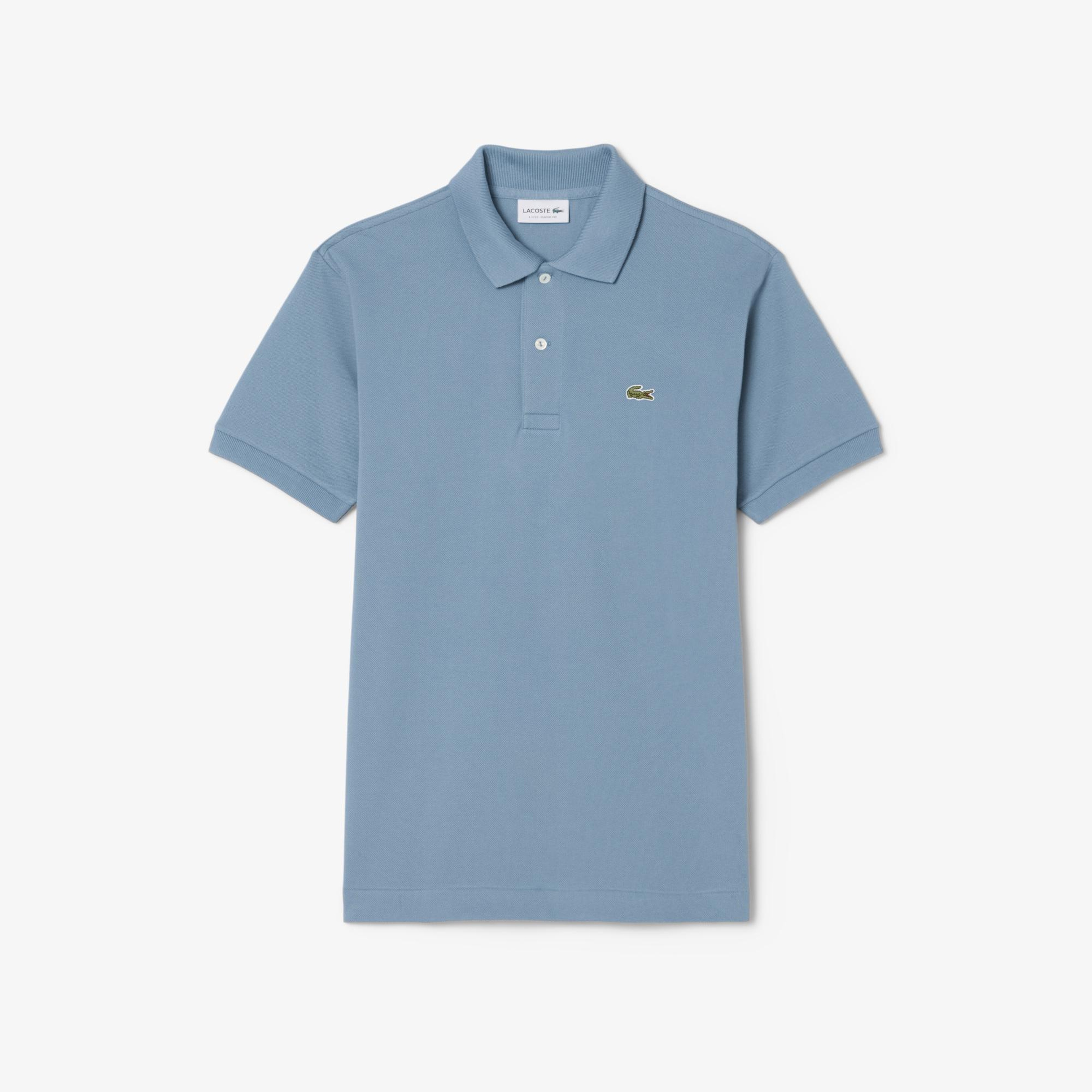 L.12.12 Erkek Classic Fit Mavi Polo