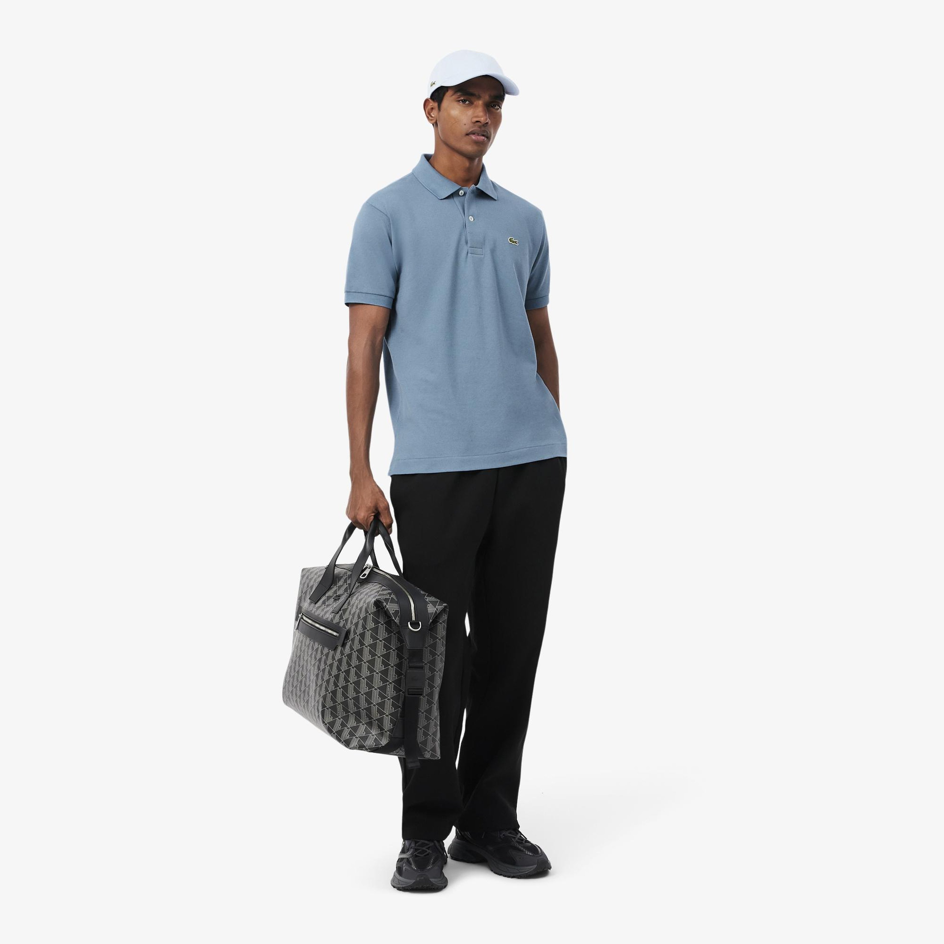 L.12.12 Erkek Classic Fit Mavi Polo