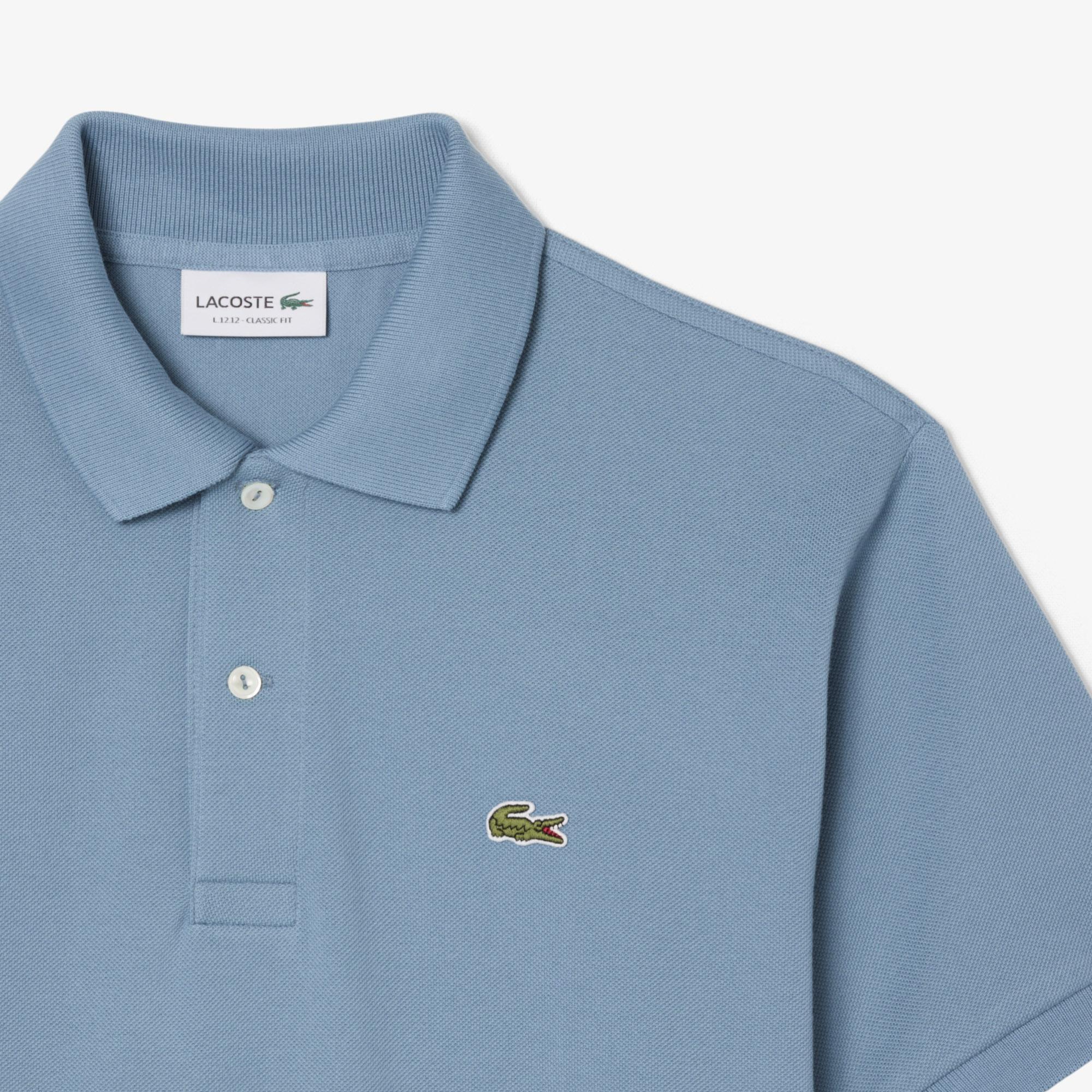 L.12.12 Erkek Classic Fit Mavi Polo