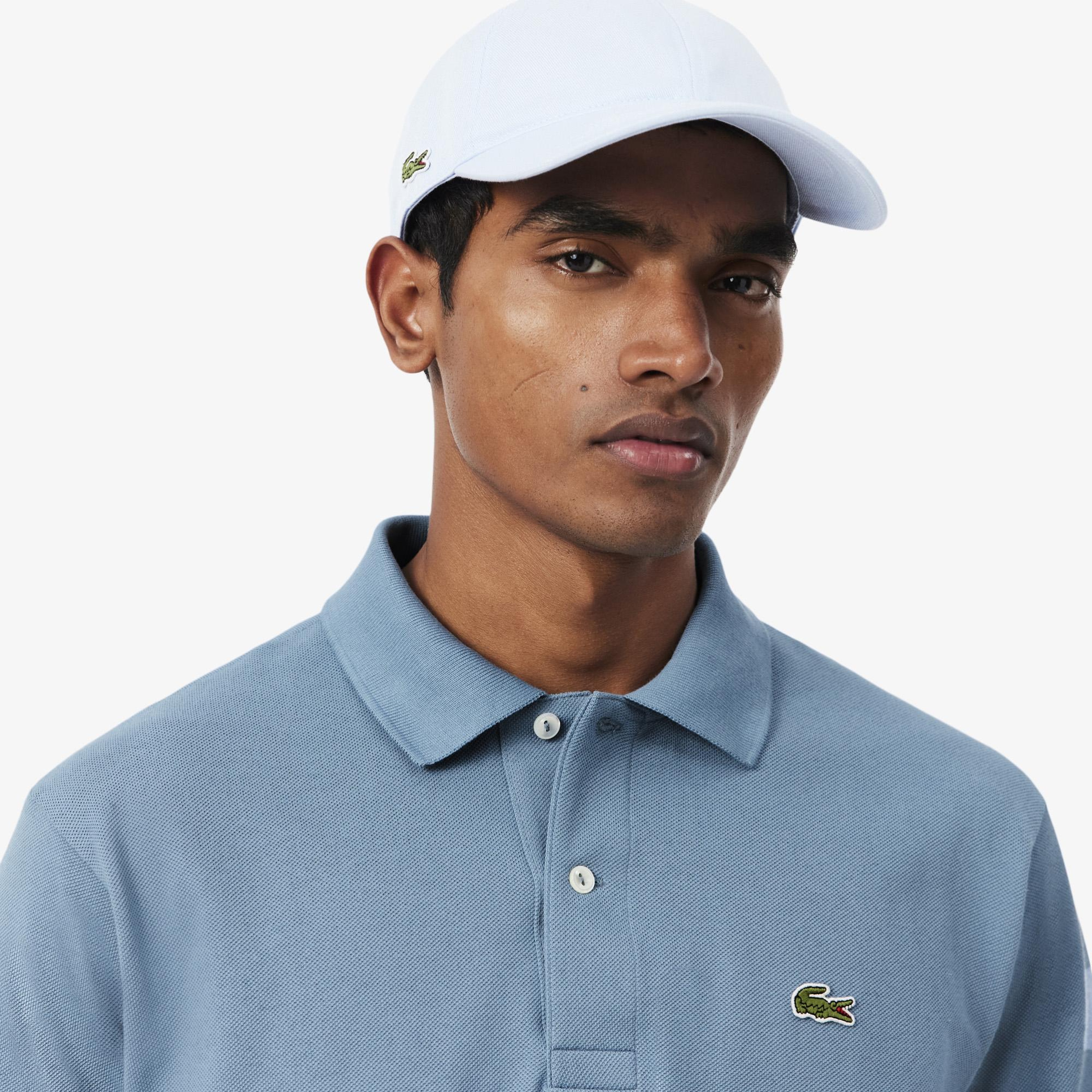 L.12.12 Erkek Classic Fit Mavi Polo