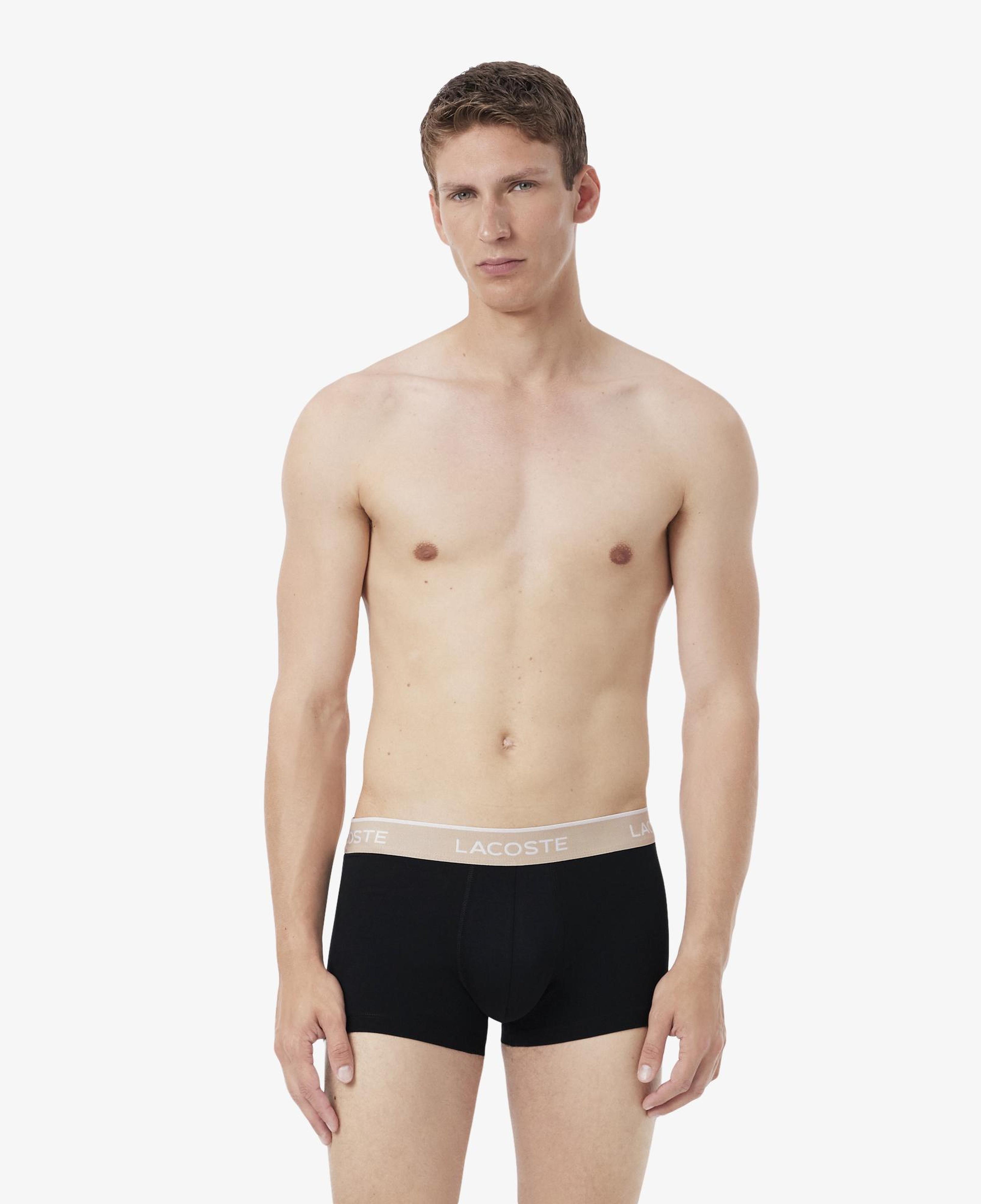 Erkek Regular Fit 3'lü Siyah Boxer
