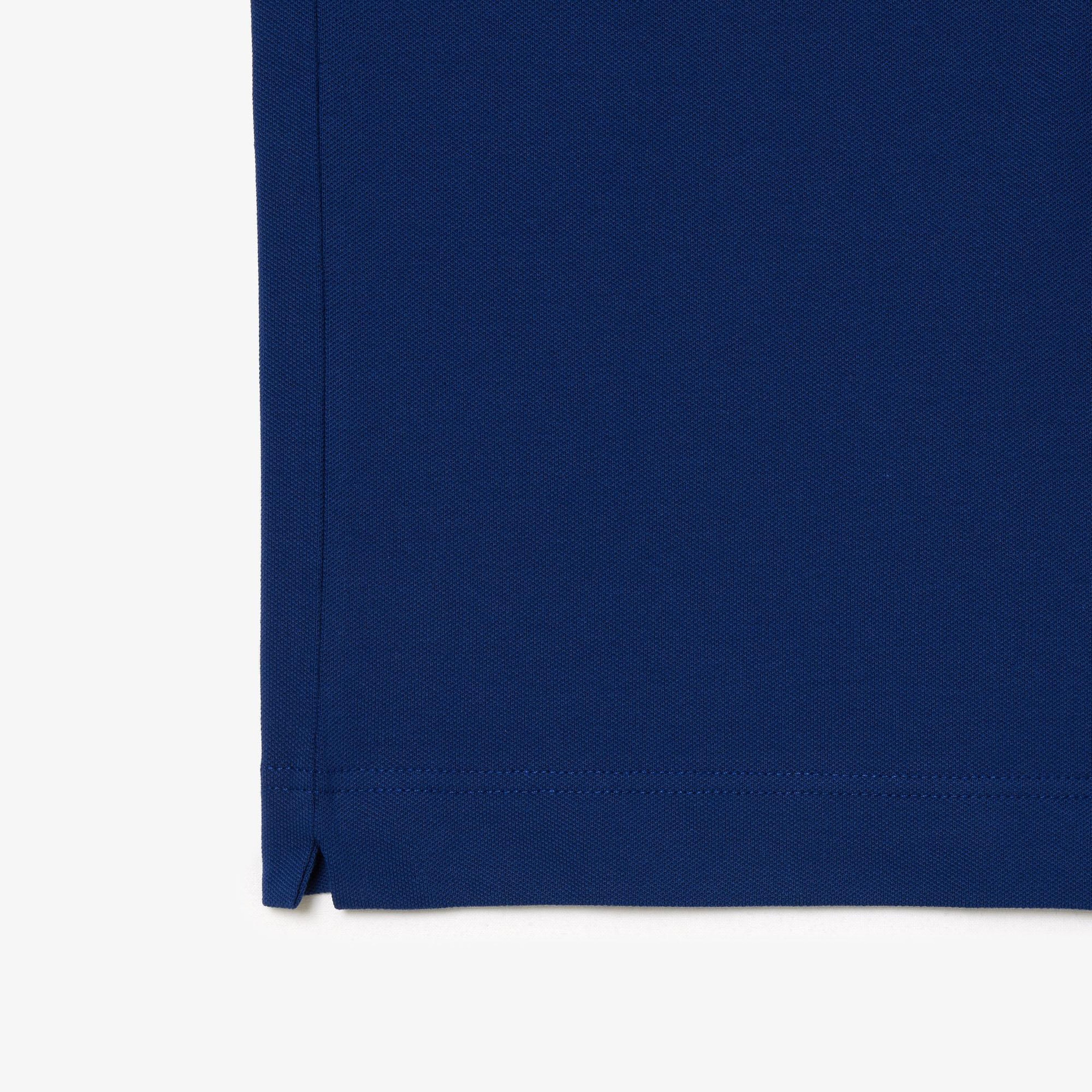 Erkek Regular Fit Uzun Kollu Koyu Mavi Paris Polo