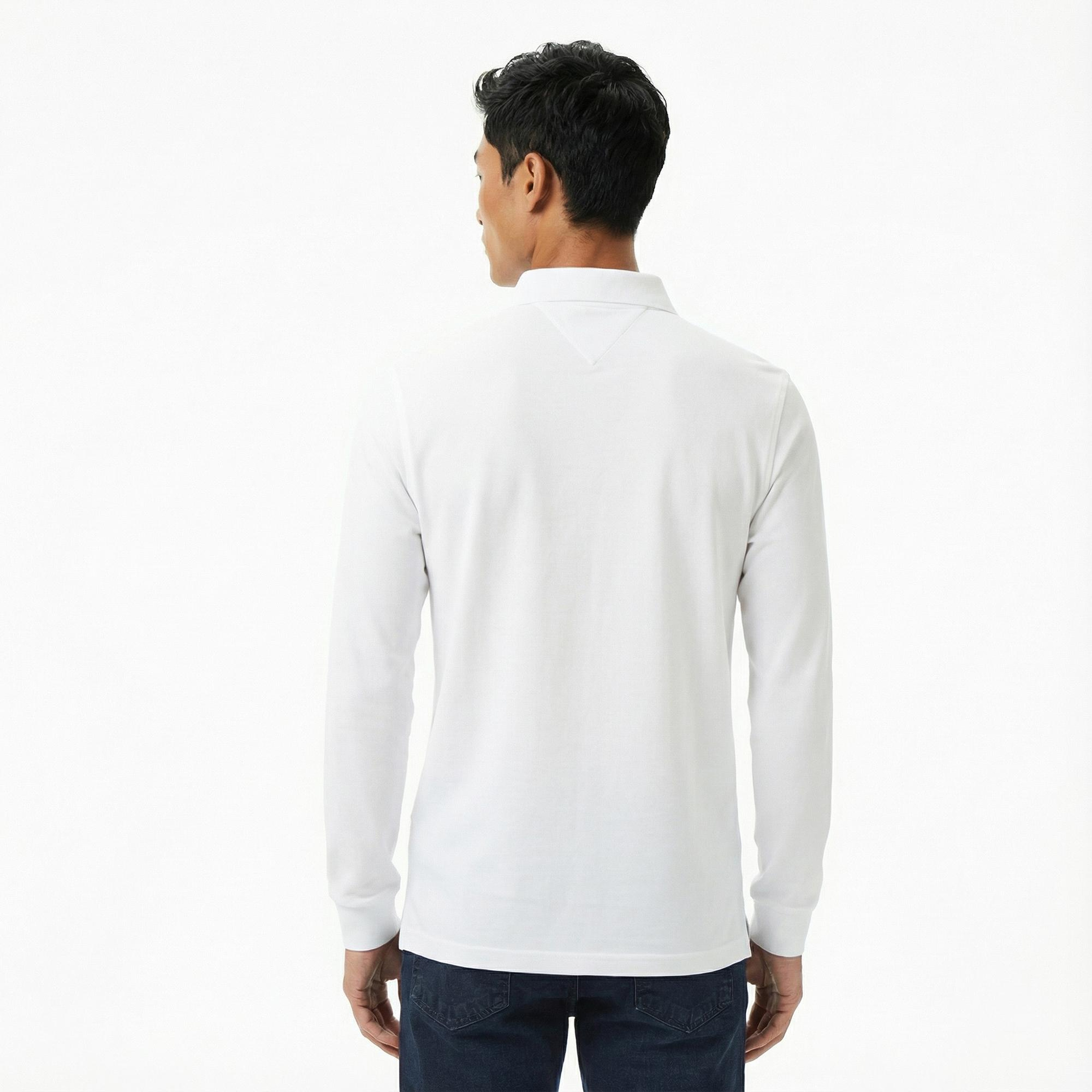 Tommy Hilfiger 1985 Regular Core Essentials Erkek Beyaz Polo Yaka T-Shirt