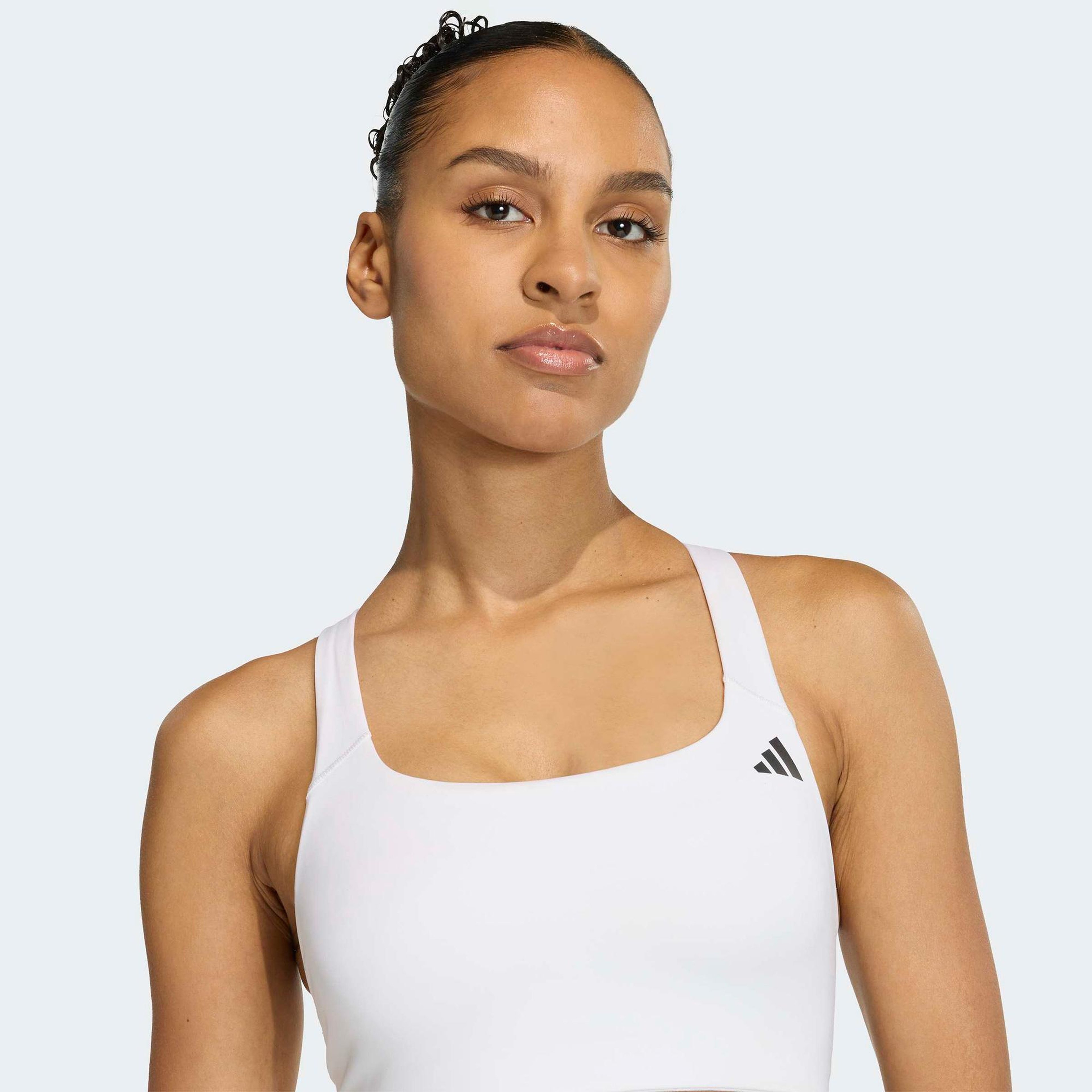 adidas Optime Workout Kadın Beyaz Bra