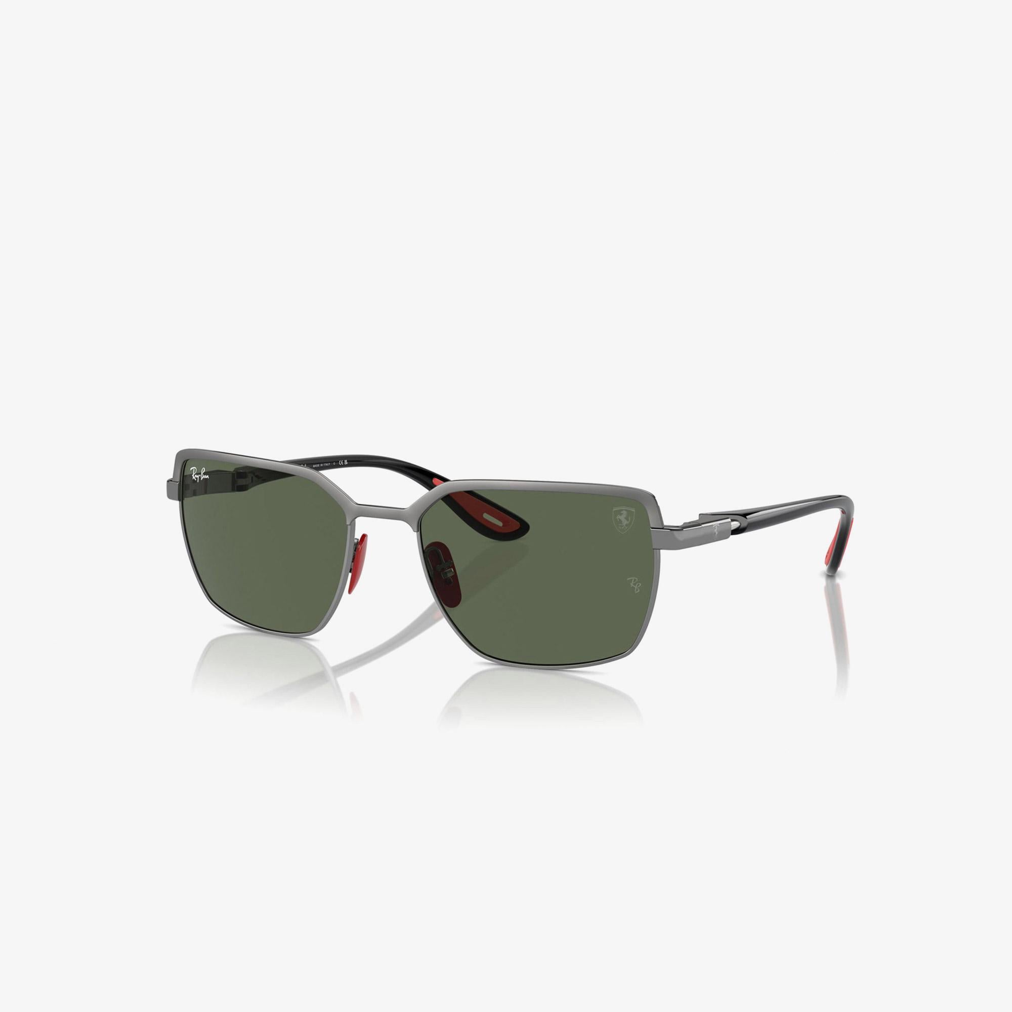 RAY-BAN Rb3743M Scuderia Ferrari Collection Unisex Gri Güneş Gözlüğü