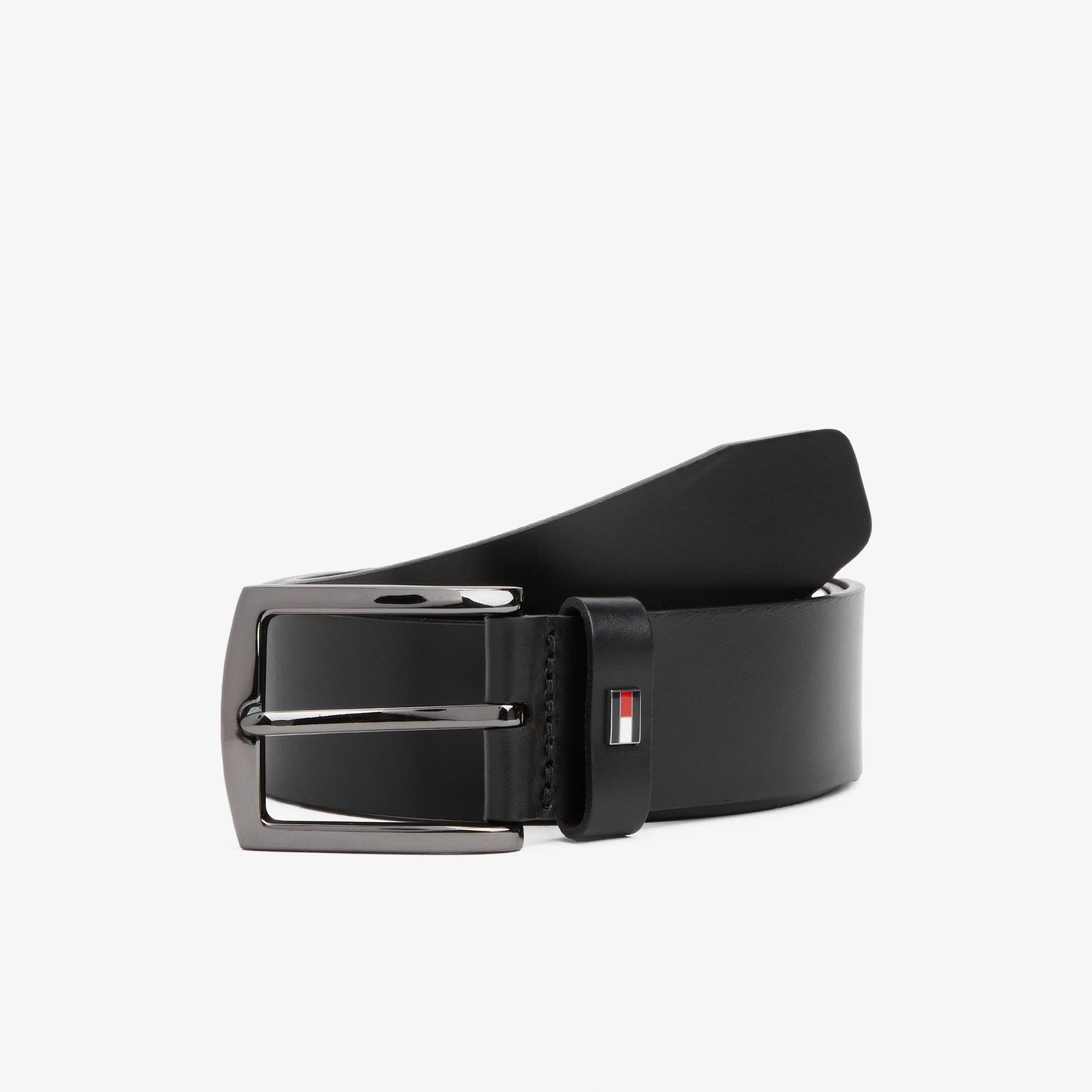 Tommy Hilfiger Denton Erkek Siyah Kemer