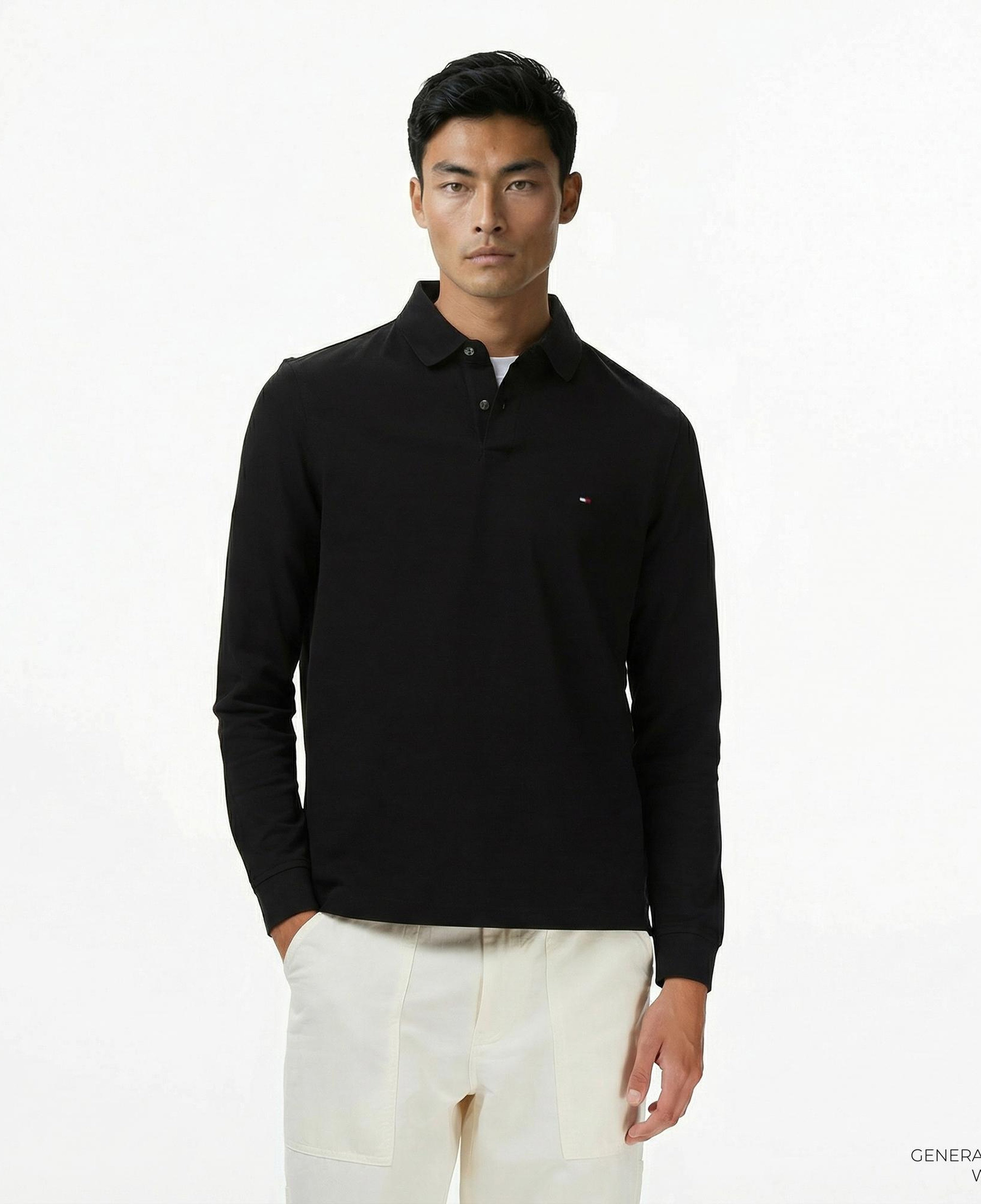 Tommy Hilfiger 1985 Regular Erkek Siyah Polo Yaka T-Shirt