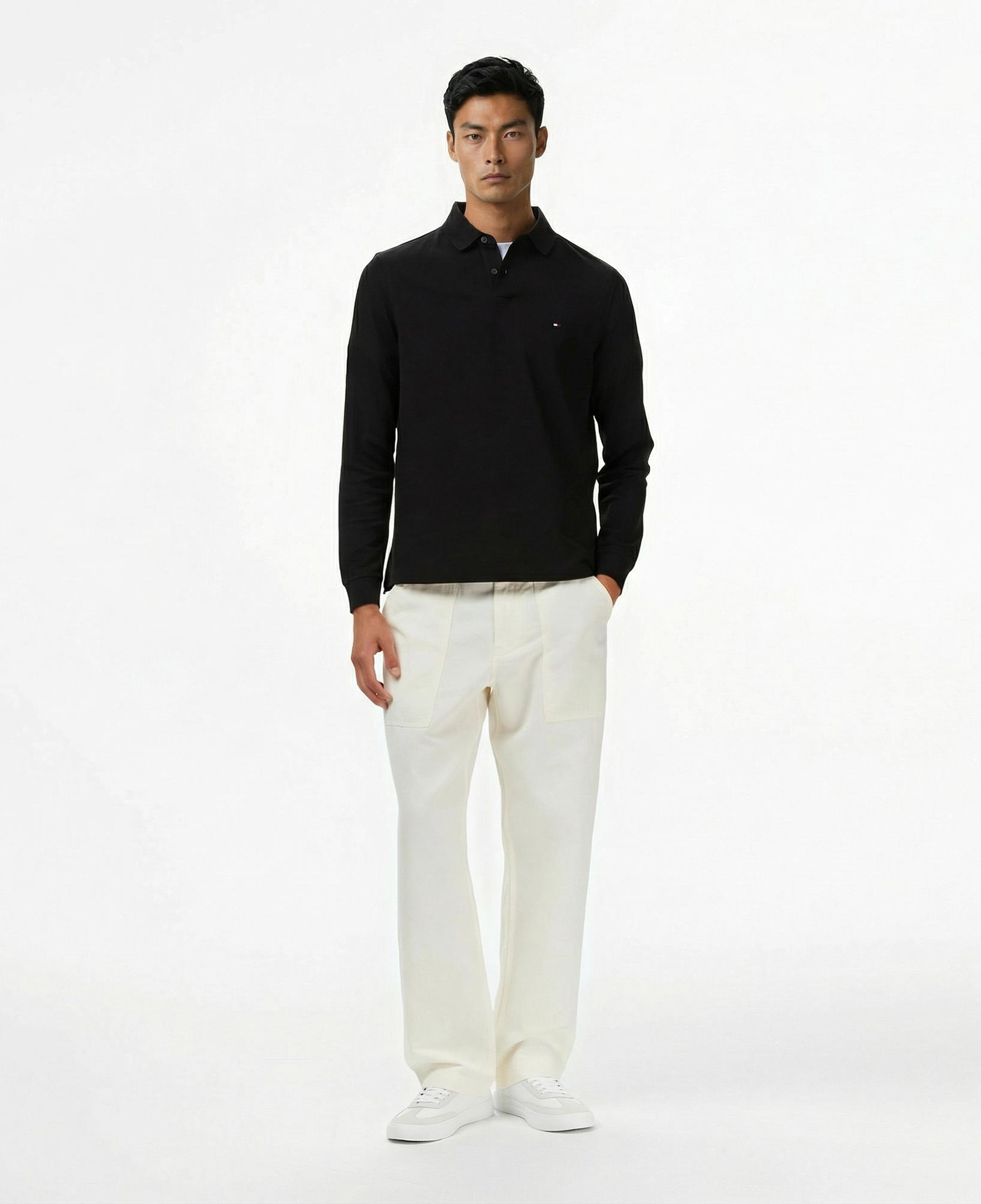 Tommy Hilfiger 1985 Regular Erkek Siyah Polo Yaka T-Shirt