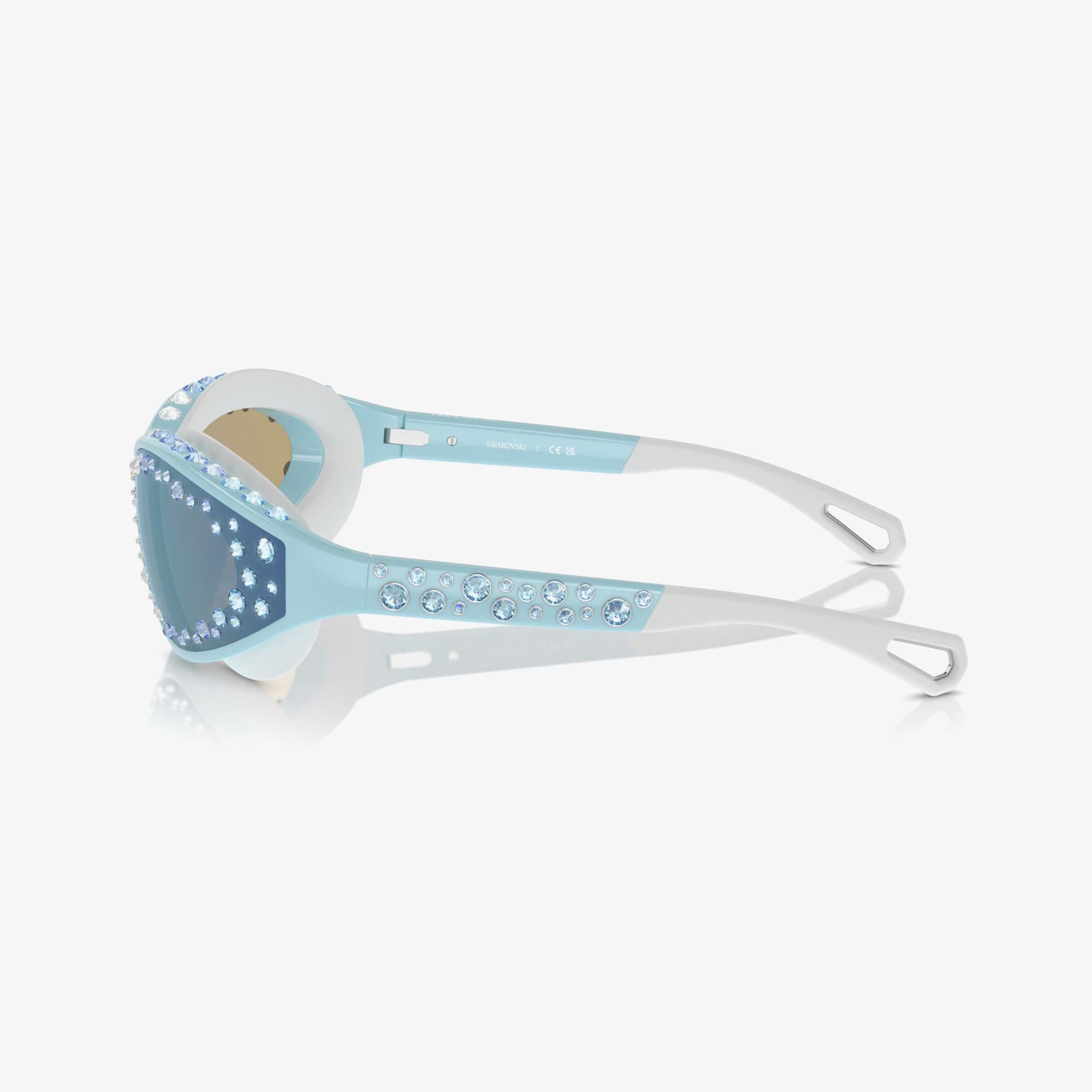 Swarovski Sk624 Kadın Mavi Güneş Gözlüğü