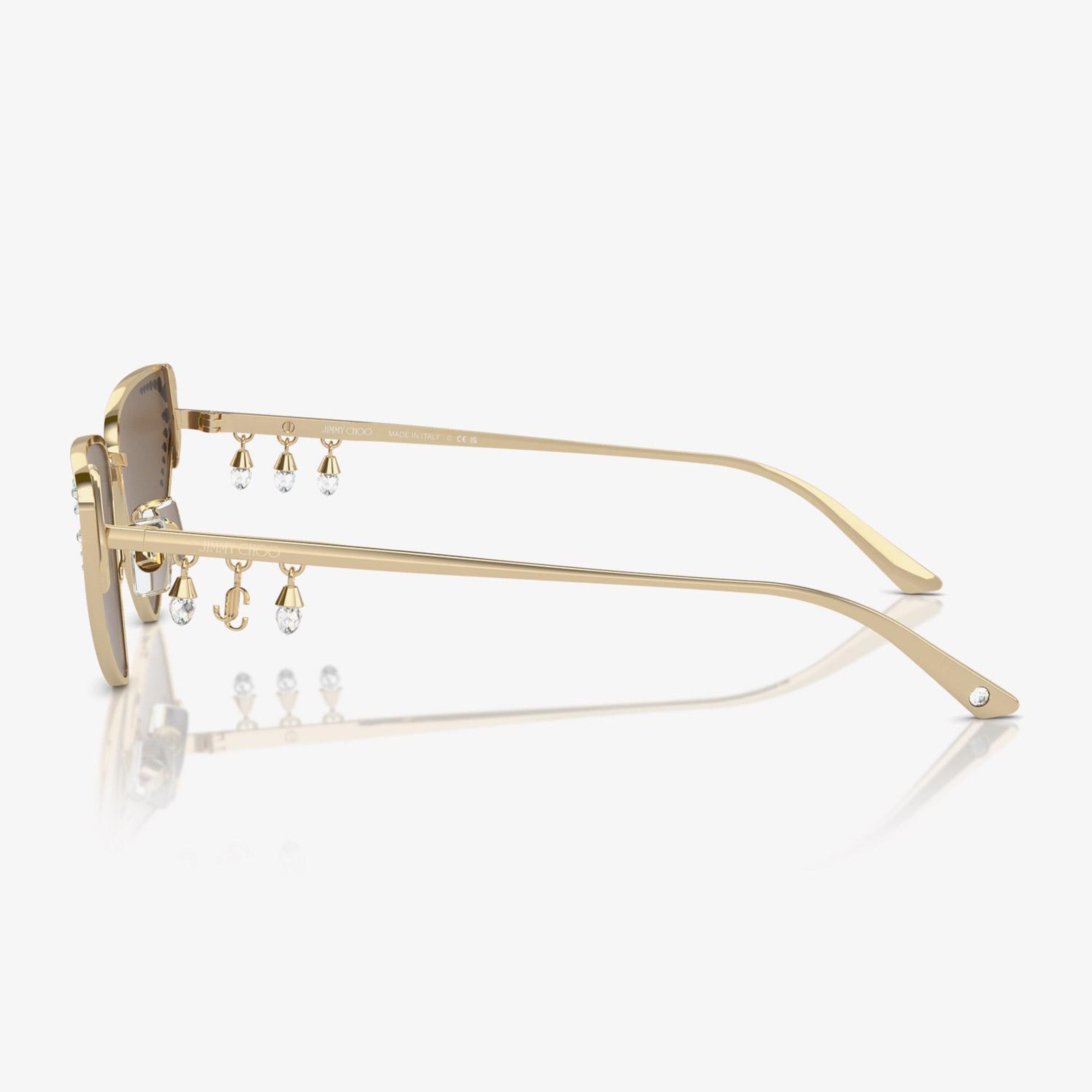 JIMMY CHOO Jc41B Kadın Altın Rengi Güneş Gözlüğü