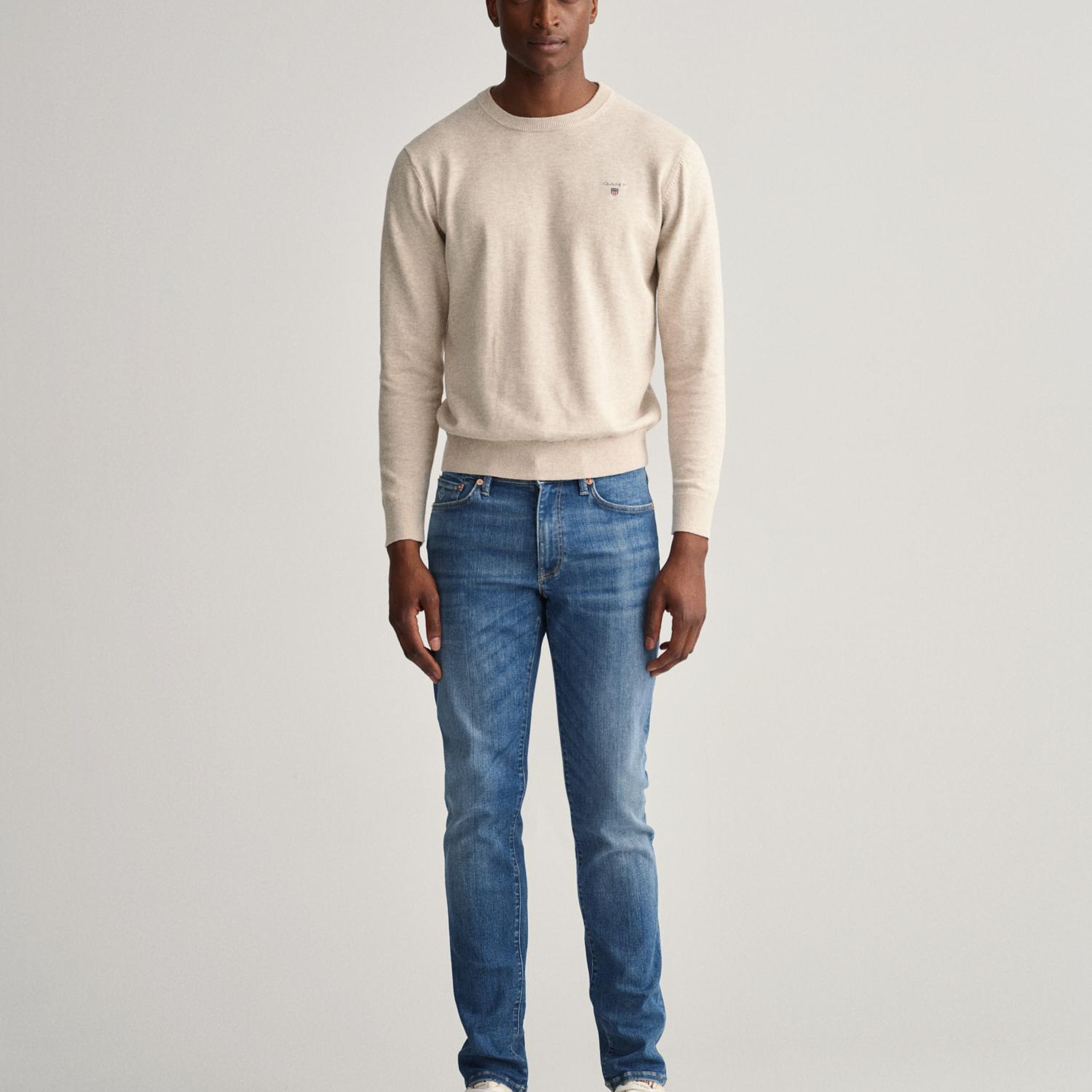 GANT Erkek Mavi Extra Slim Fit Jean Pantolon
