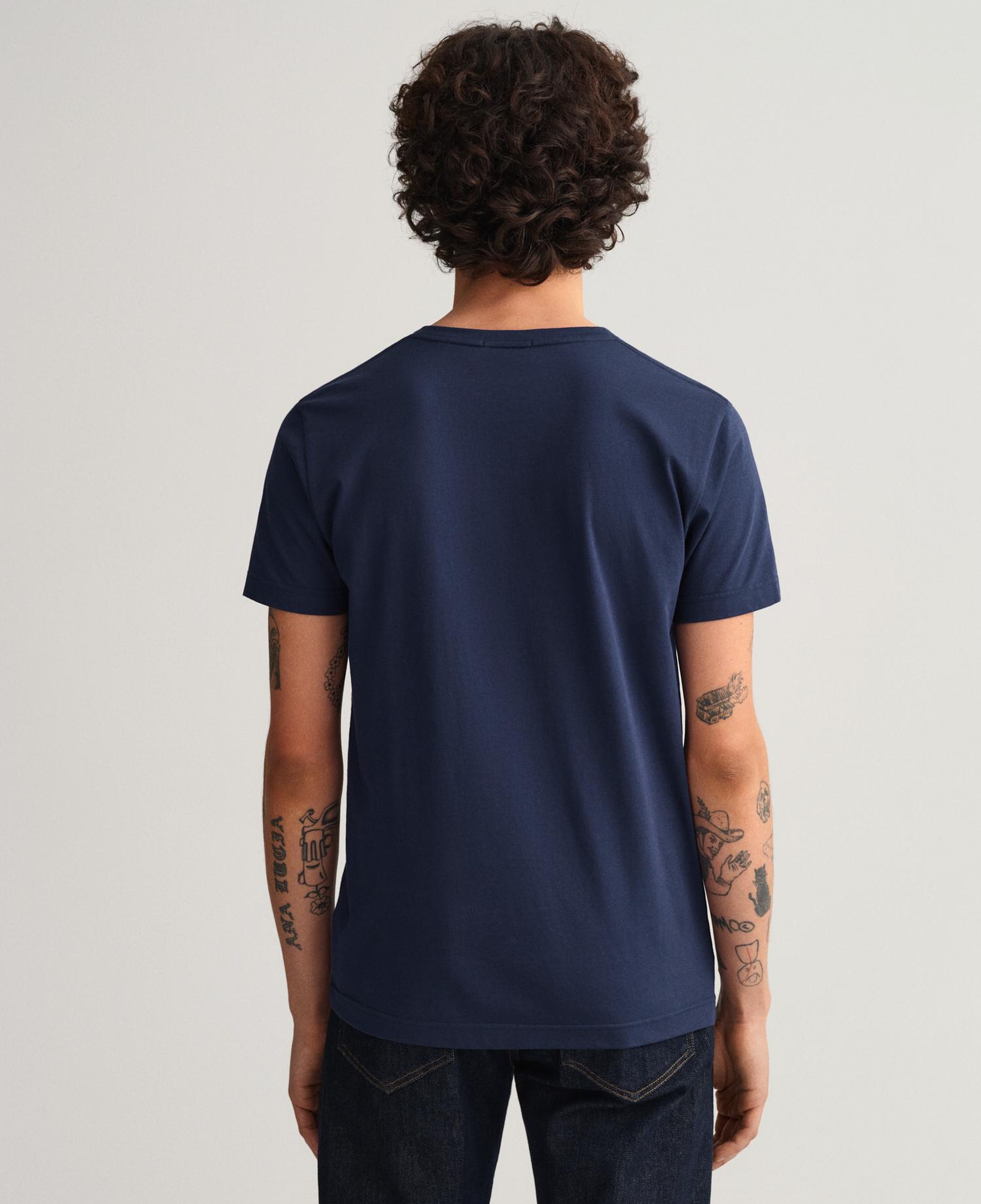 GANT Erkek Lacivert Slim Fit T-Shirt
