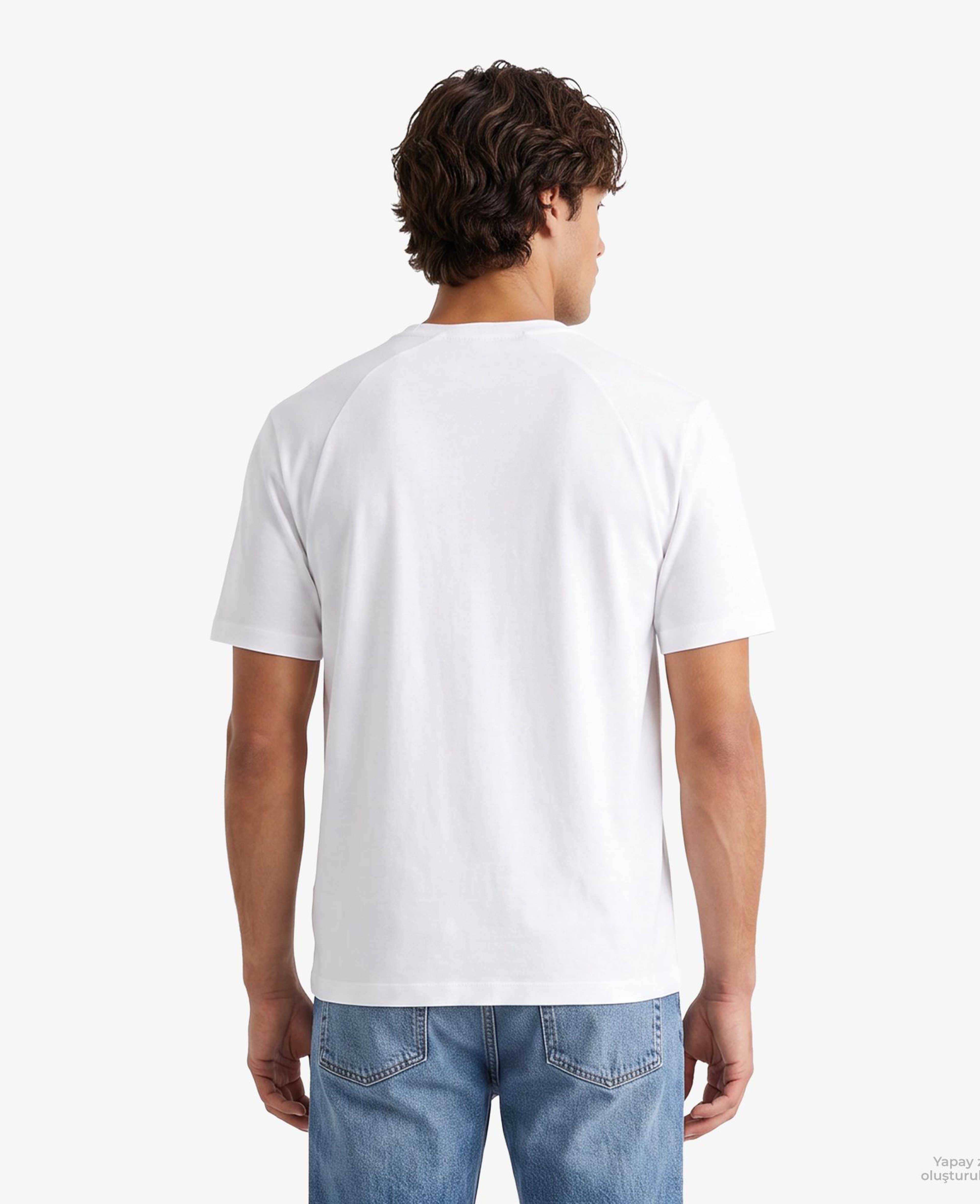 Calvin Klein Crew Neck Erkek Beyaz T-Shirt