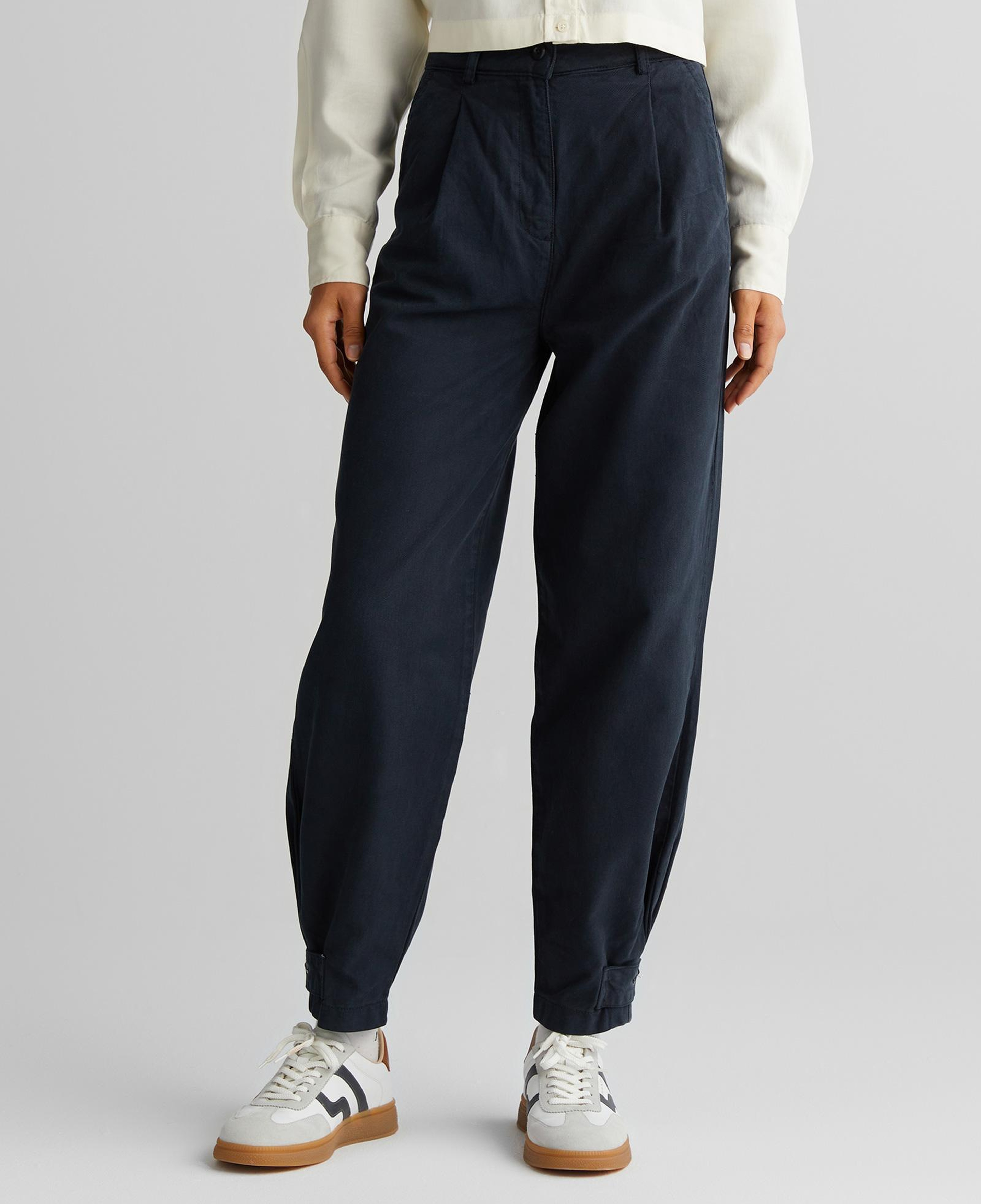 GANT Kadın Siyah Tapered Fit Pantolon
