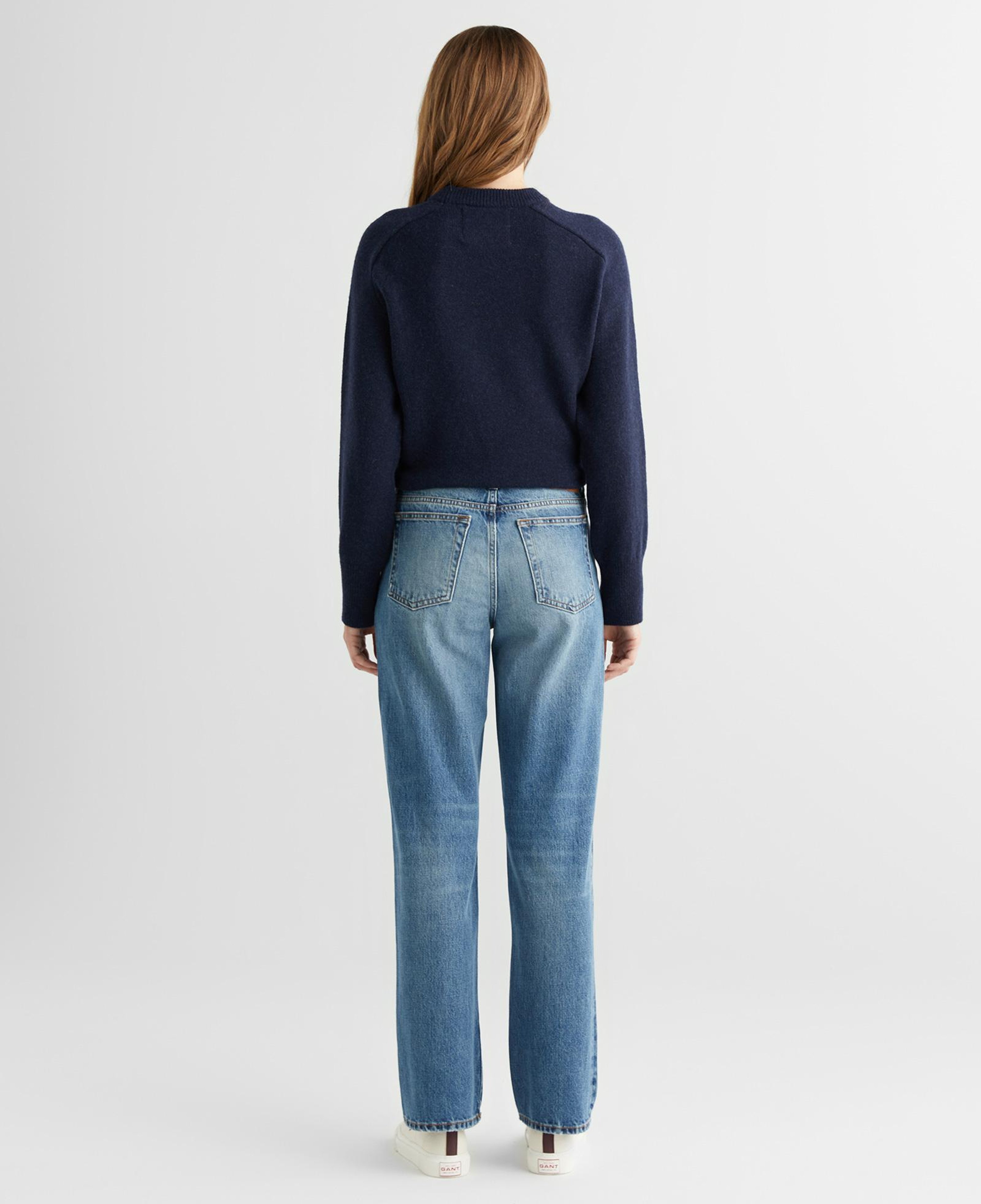 GANT Kadın Mavi Straight Fit Jean Pantolon
