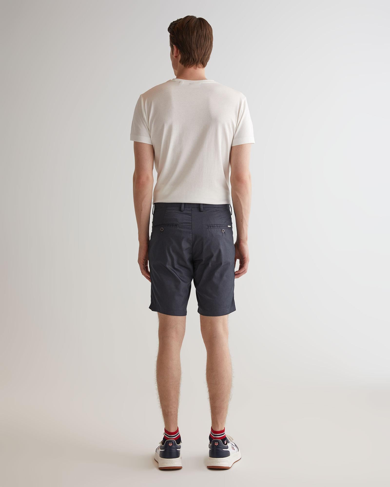 GANT Erkek Gri Slim Fit Şort