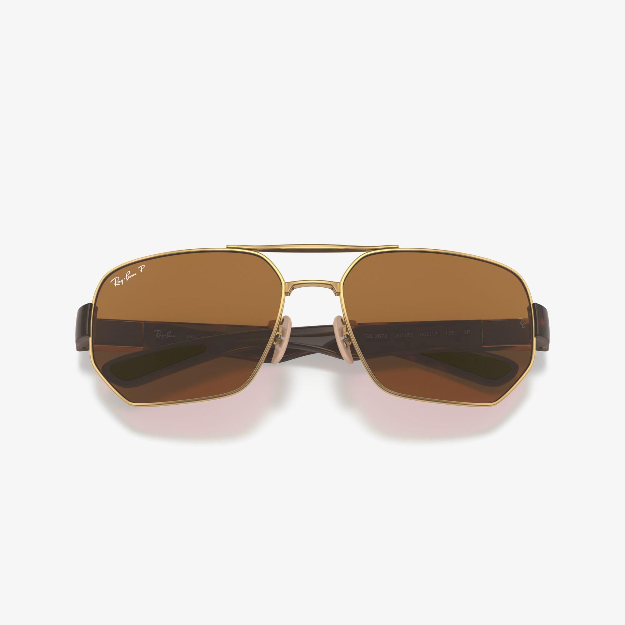RAY-BAN 0RB3672 Unisex Altın Rengi Güneş Gözlüğü
