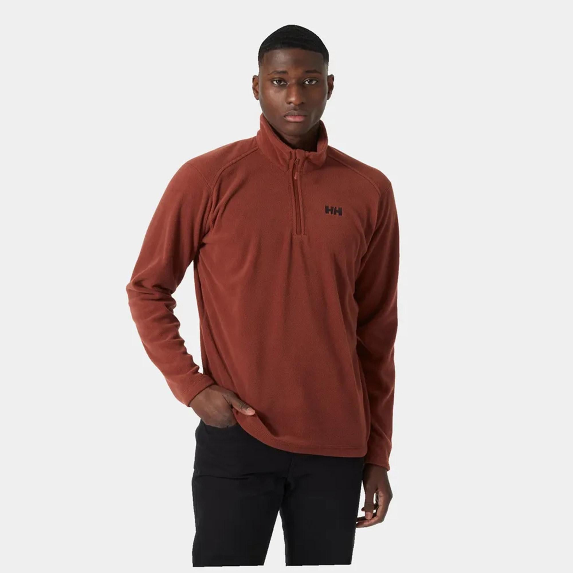 Helly Hansen Mount Erkek Bordo Polar Sweatshirt