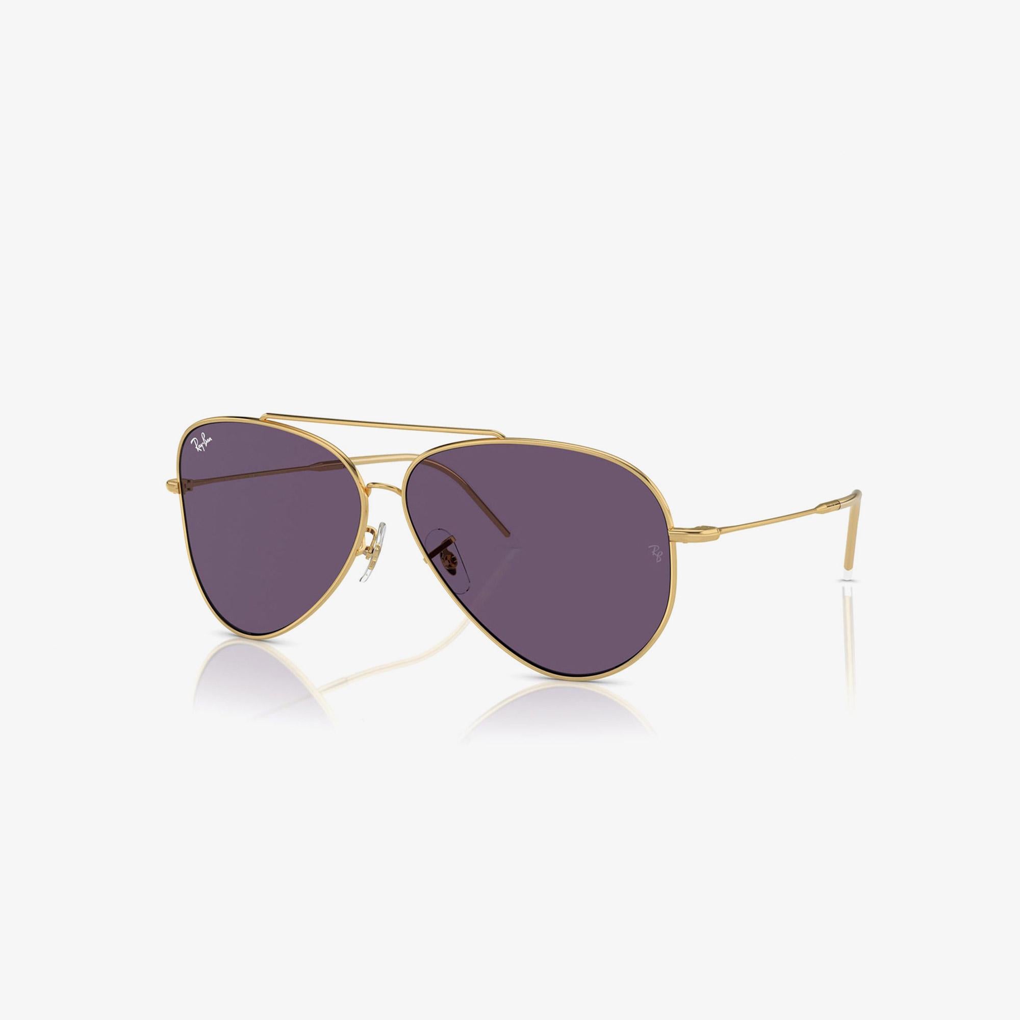 RAY-BAN Aviator Reverse Unisex Altın Rengi Güneş Gözlüğü