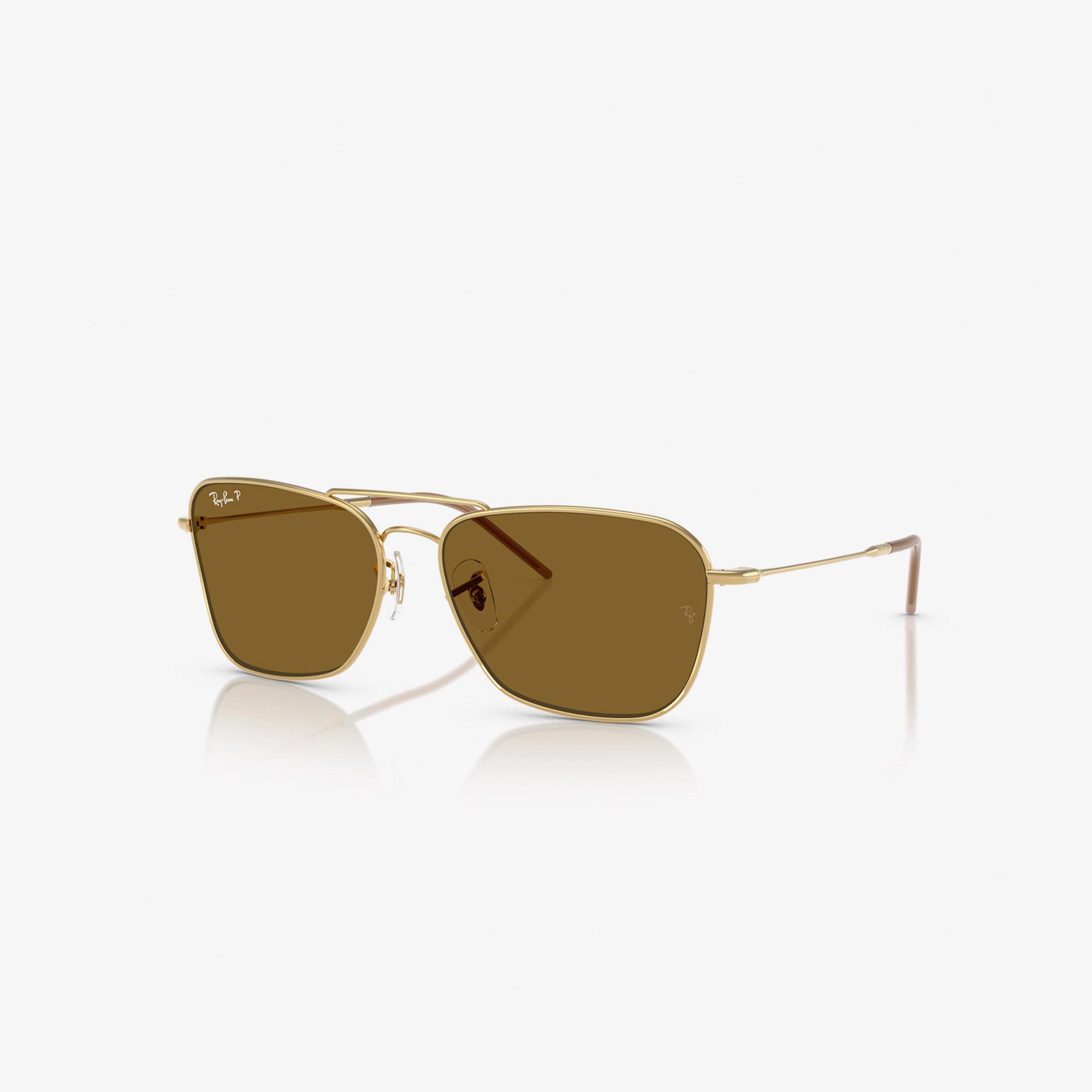 Ray-Ban Caravan Reverse RBR0102S Unisex Altın Rengi Güneş Gözlüğü