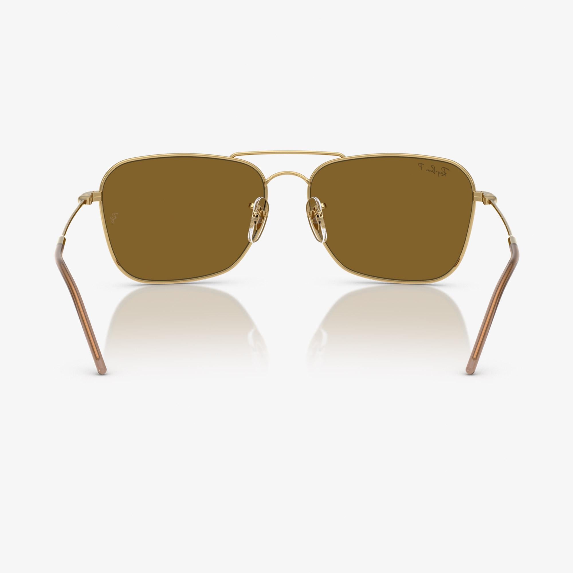 Ray-Ban Caravan Reverse RBR0102S Unisex Altın Rengi Güneş Gözlüğü