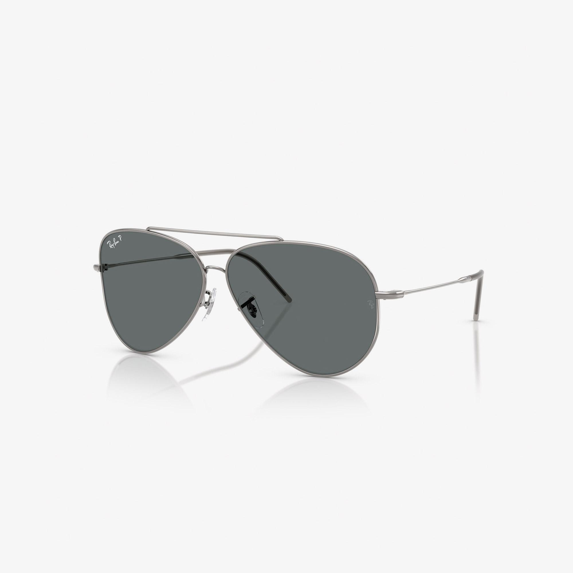 Ray-Ban Aviator Reverse RBR0101S Unisex Gri Güneş Gözlüğü