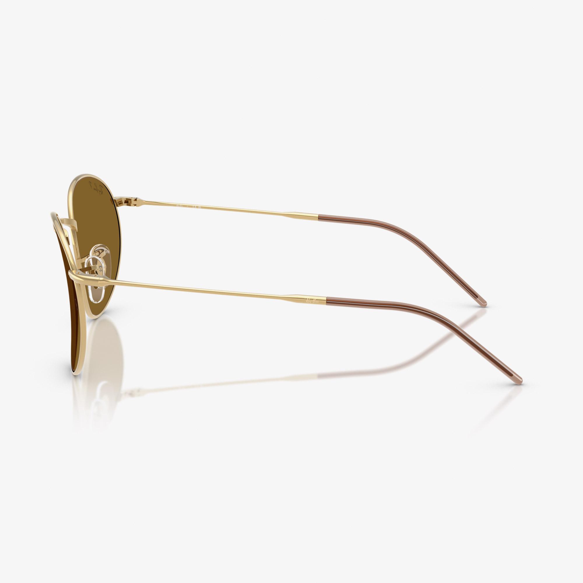 Ray-Ban Round Reverse RBR0103S Unisex Altın Rengi Güneş Gözlüğü