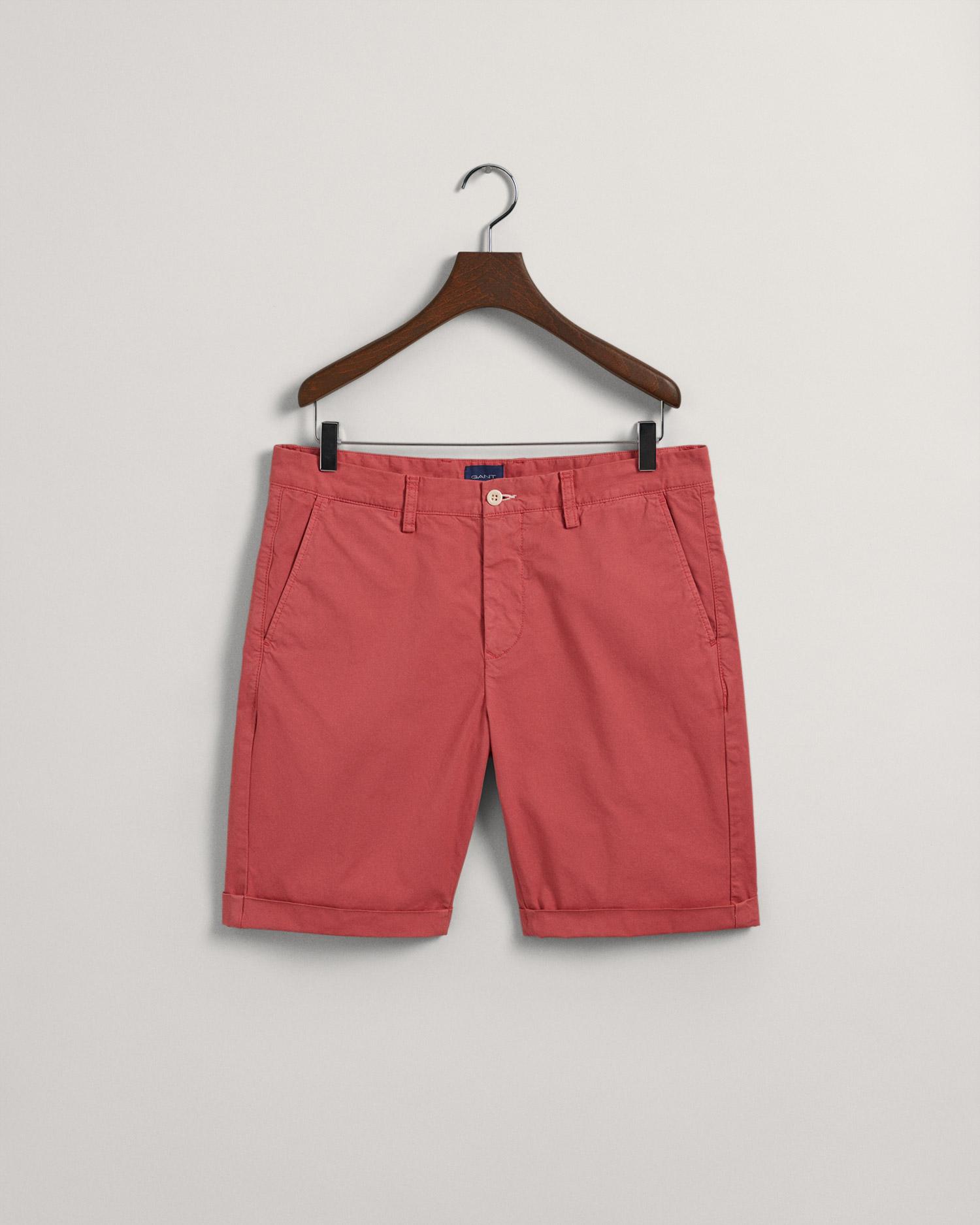 GANT Erkek Kırmızı Regular Fit Şort