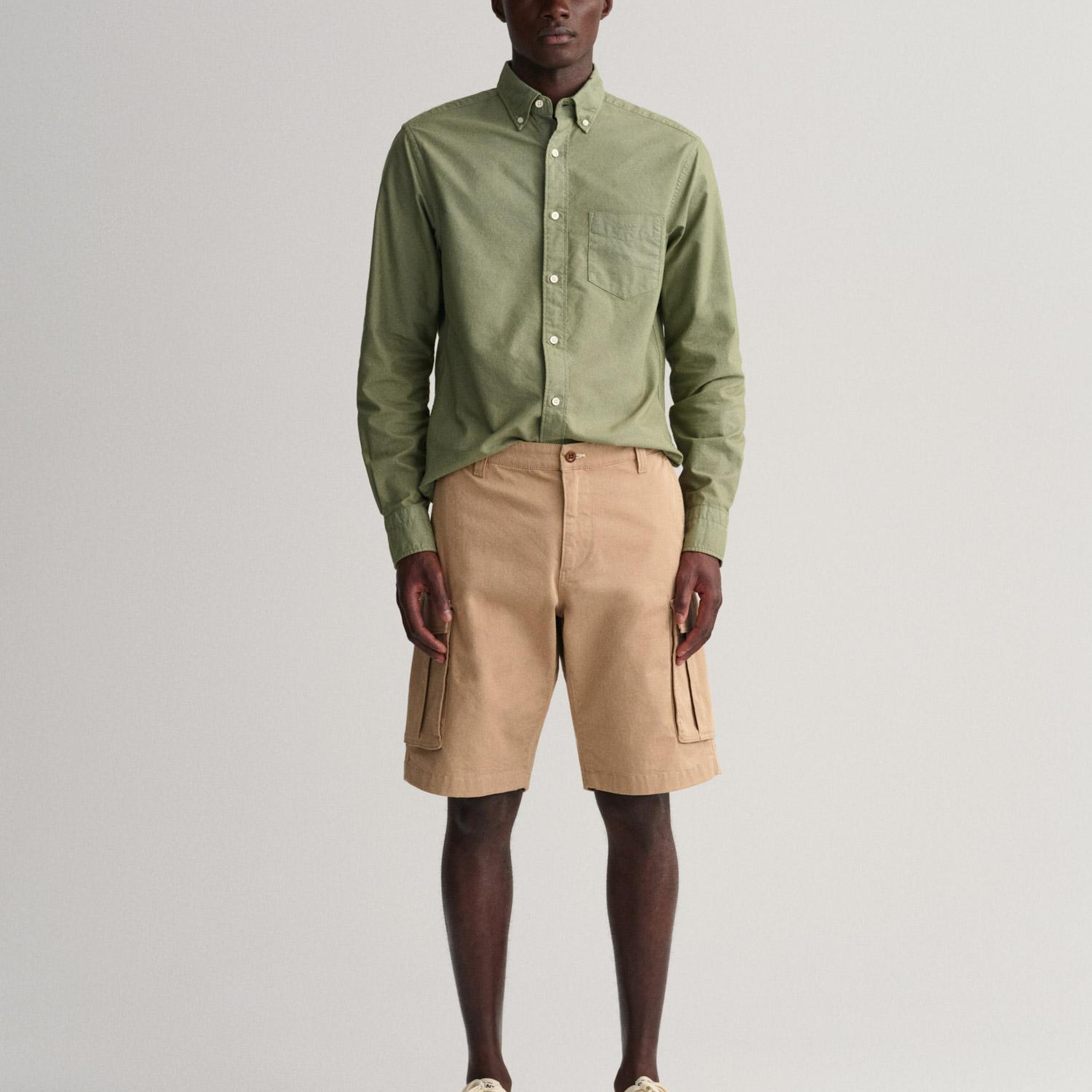 GANT Erkek Bej Relaxed Fit Kargo Şort