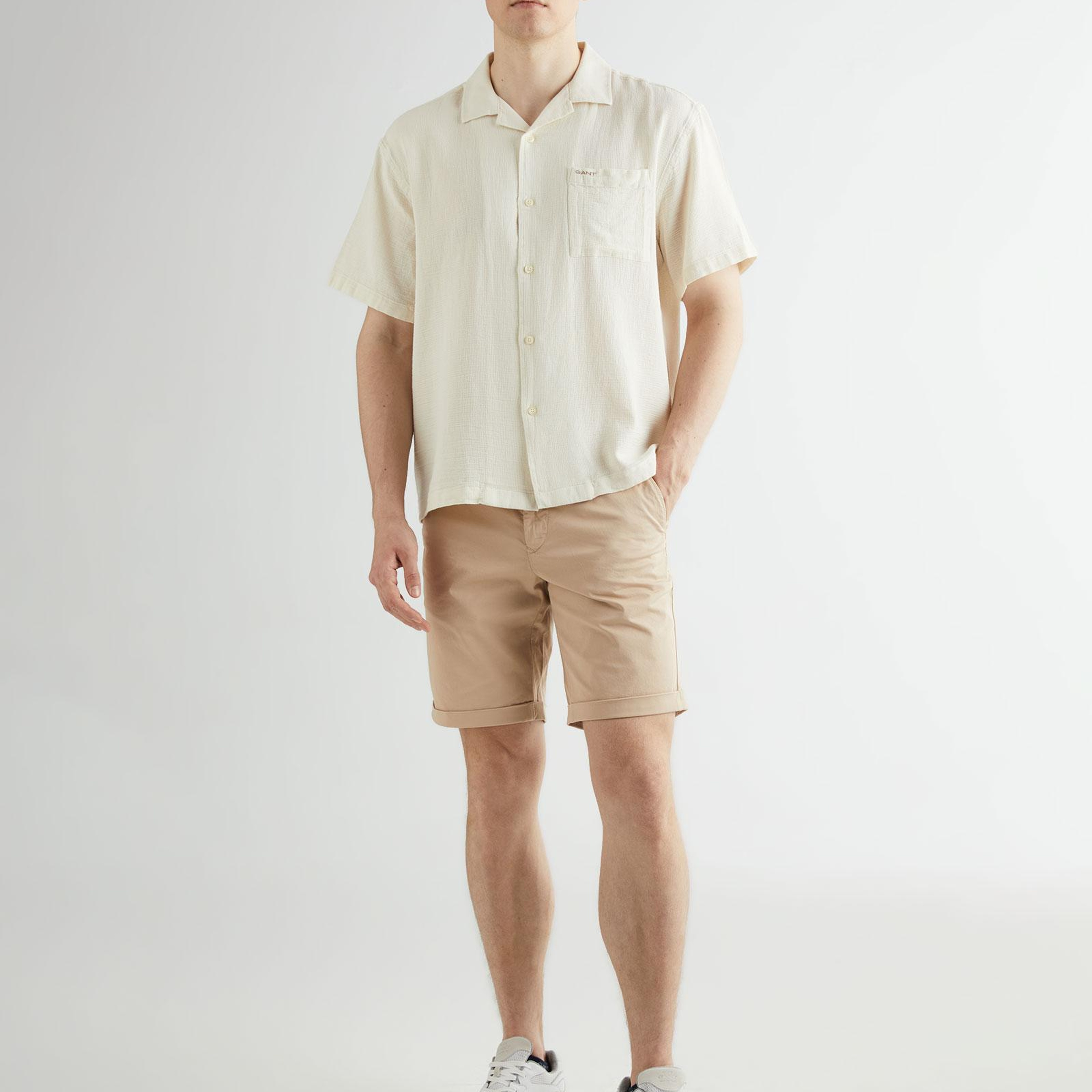 GANT Erkek Bej Regular Fit Şort