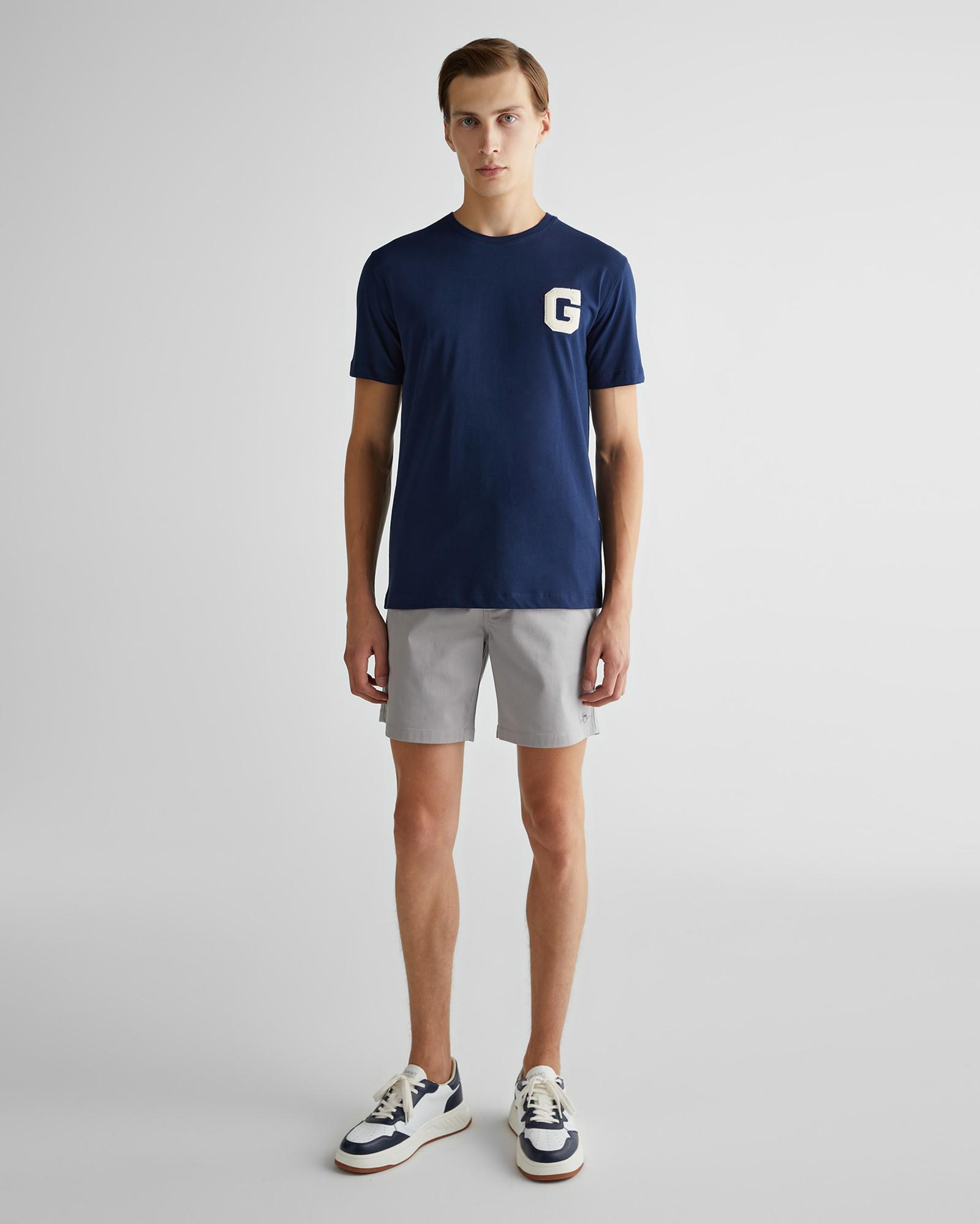 GANT Erkek Gri Regular Fit Şort