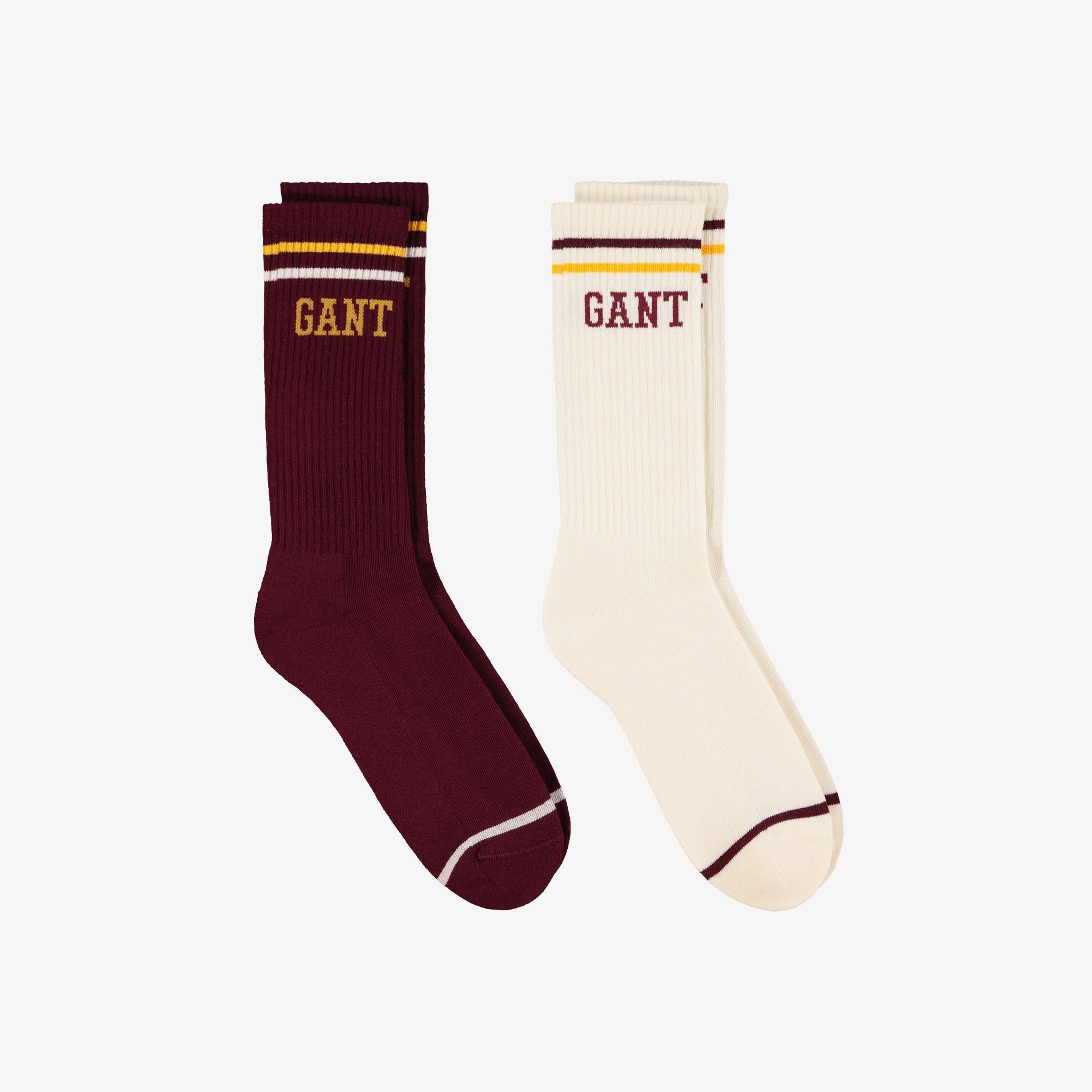 GANT Unisex Bordo Standart 2'li Fit  Çorap