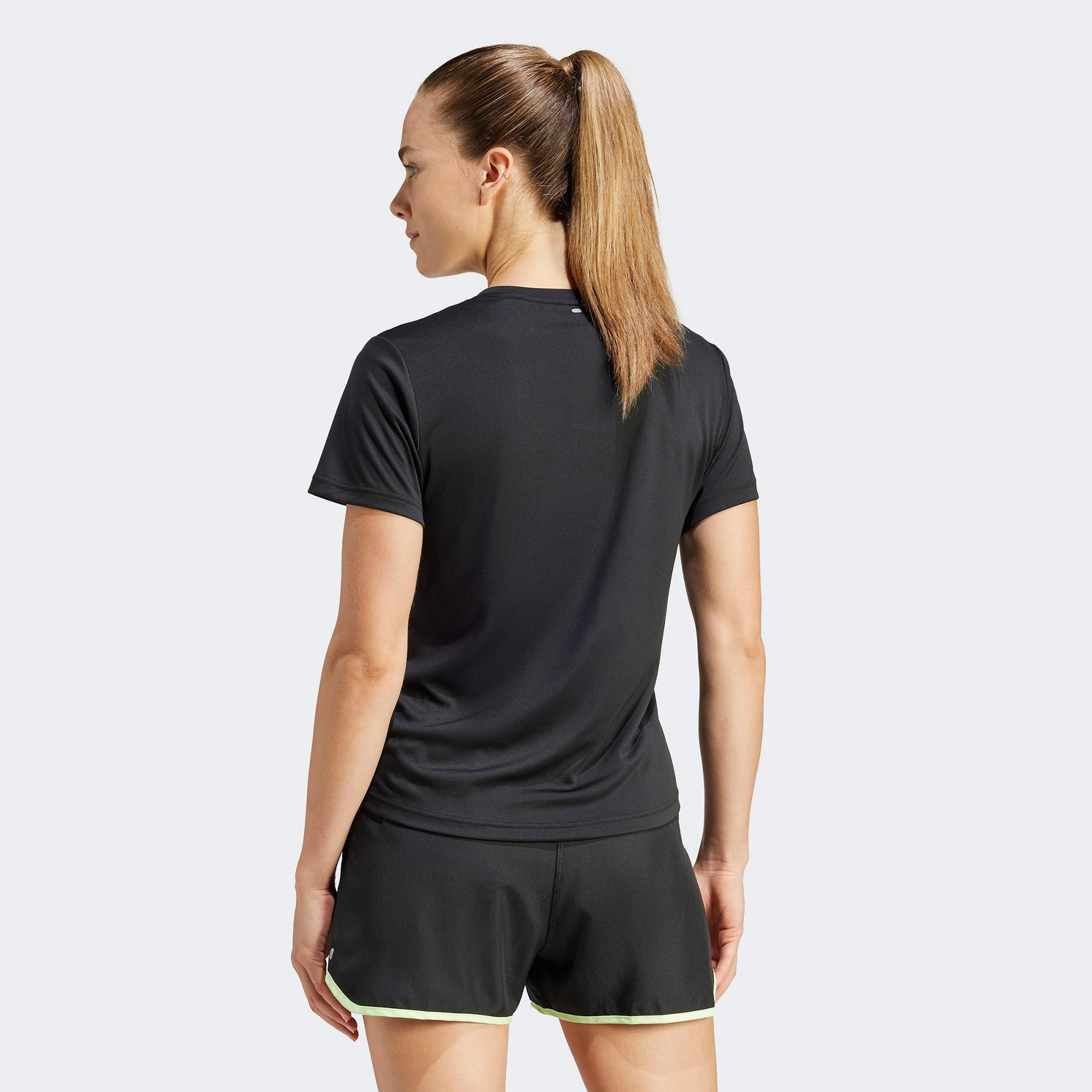 adidas Run It Kadın Siyah Koşu T-Shirt