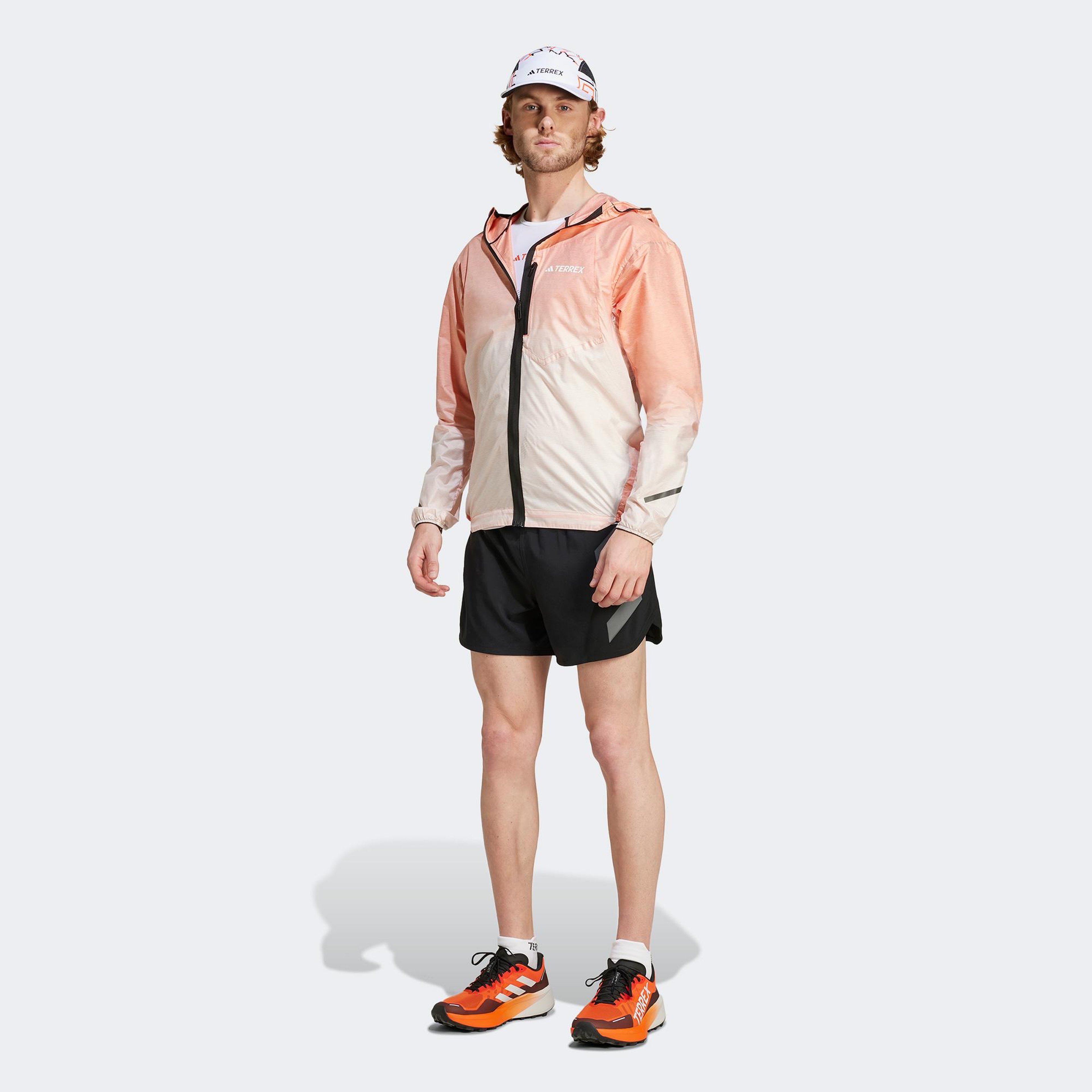 adidas Terrex Xperior Light Windweave Erkek Turuncu Koşu Rüzgarlık