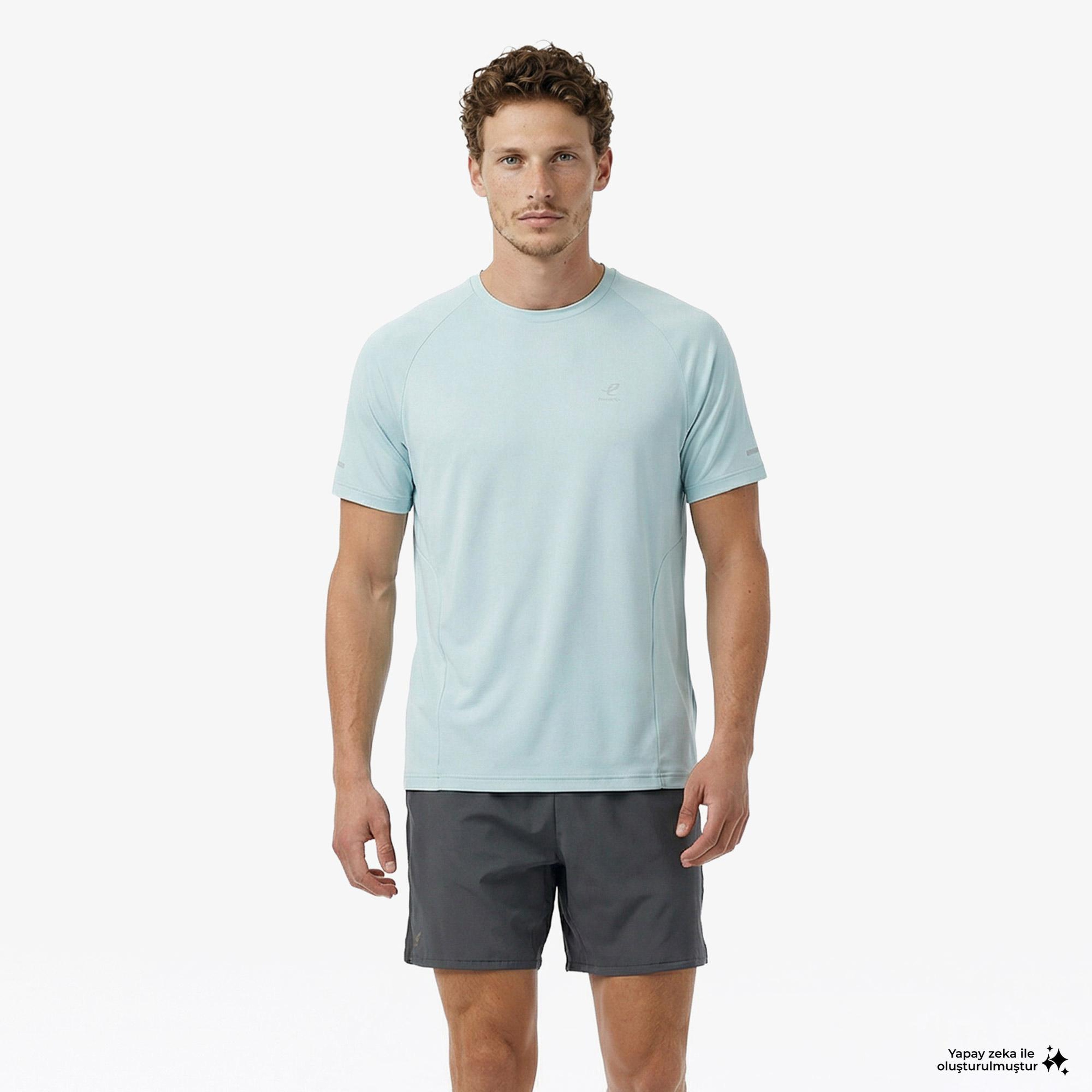 Energetics Ellazor II Ss Erkek Mavi Koşu T-Shirt