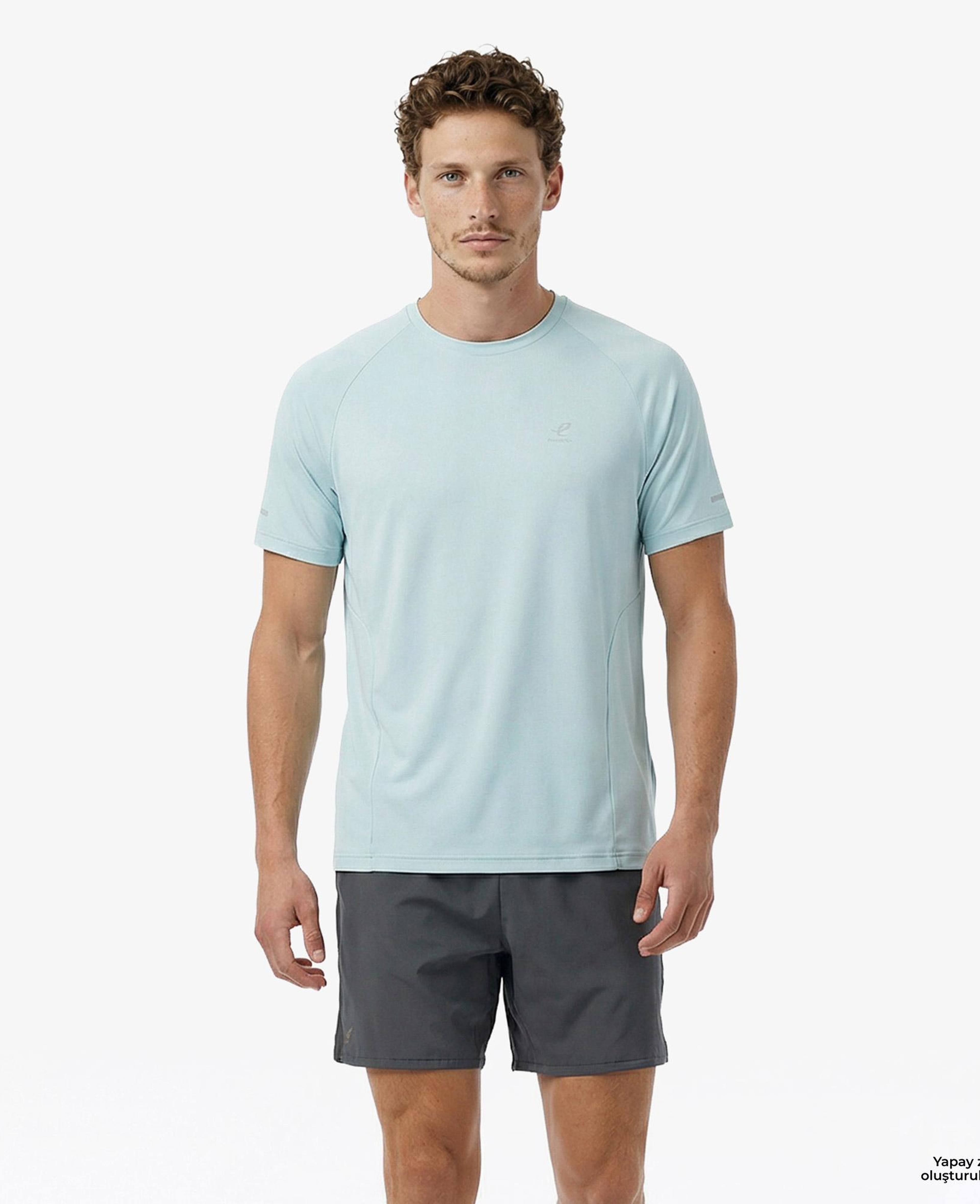 Energetics Ellazor II Ss Erkek Mavi Koşu T-Shirt