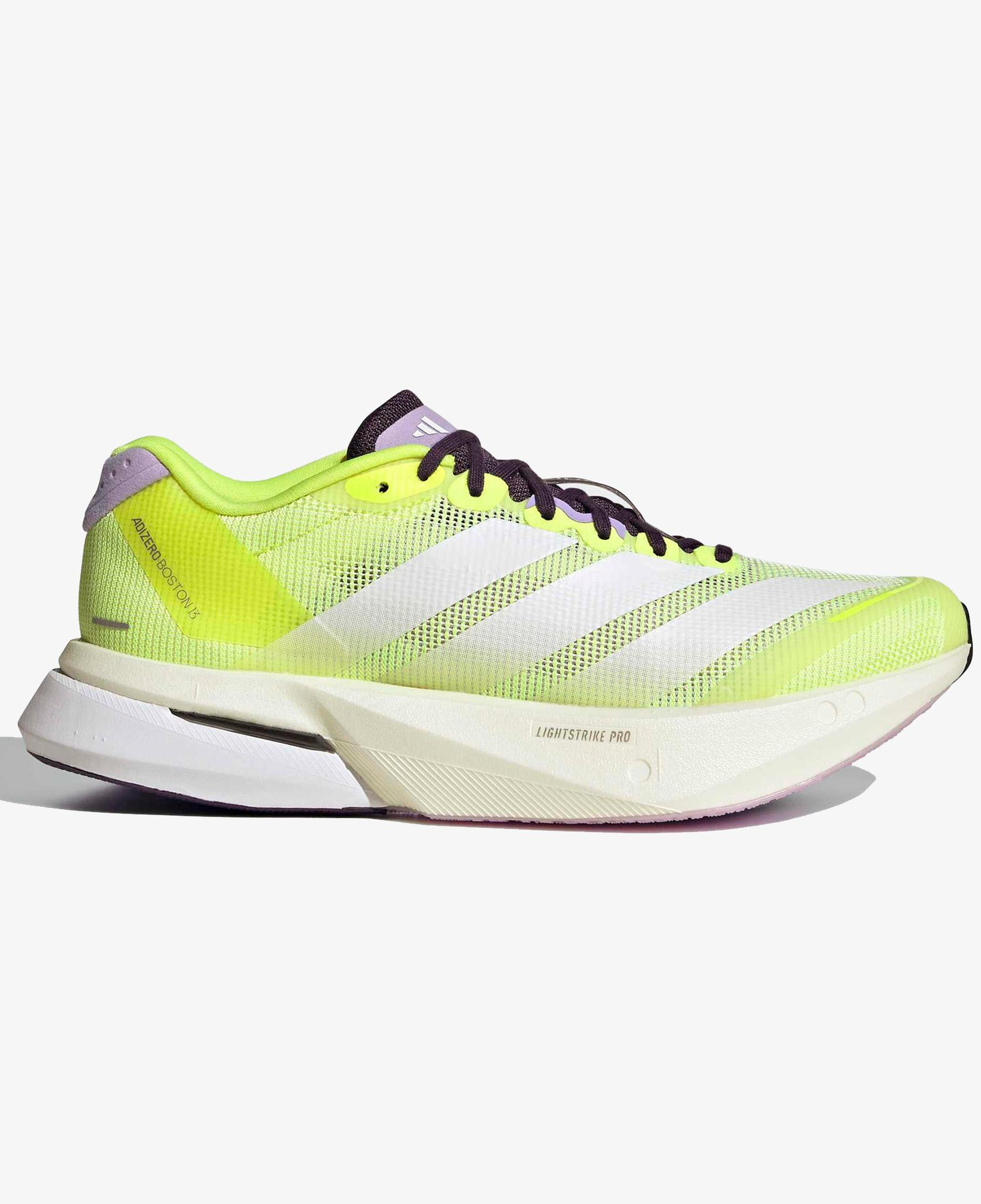 adidas Adizero Boston 13 Kadın Sarı Koşu Ayakkabısı