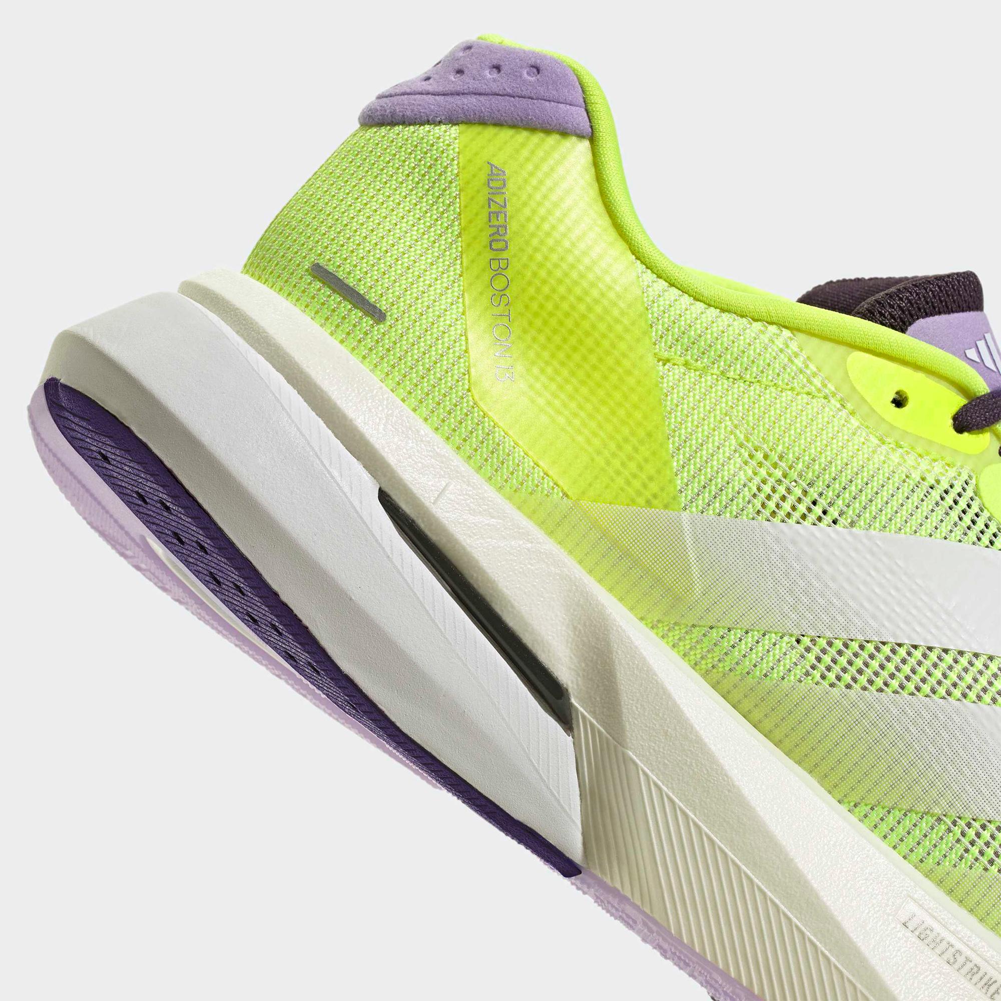adidas Adizero Boston 13 Kadın Sarı Koşu Ayakkabısı