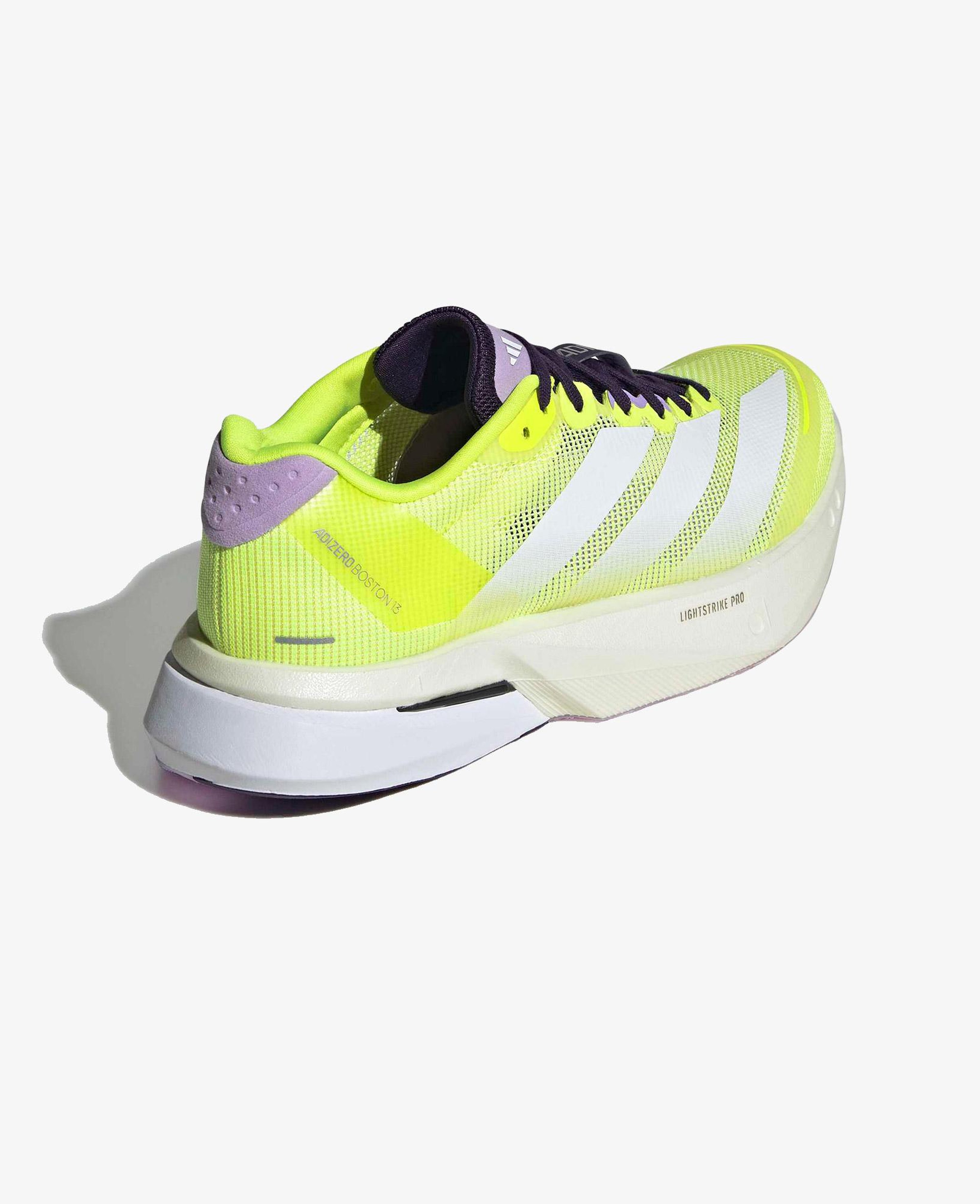 adidas Adizero Boston 13 Kadın Sarı Koşu Ayakkabısı