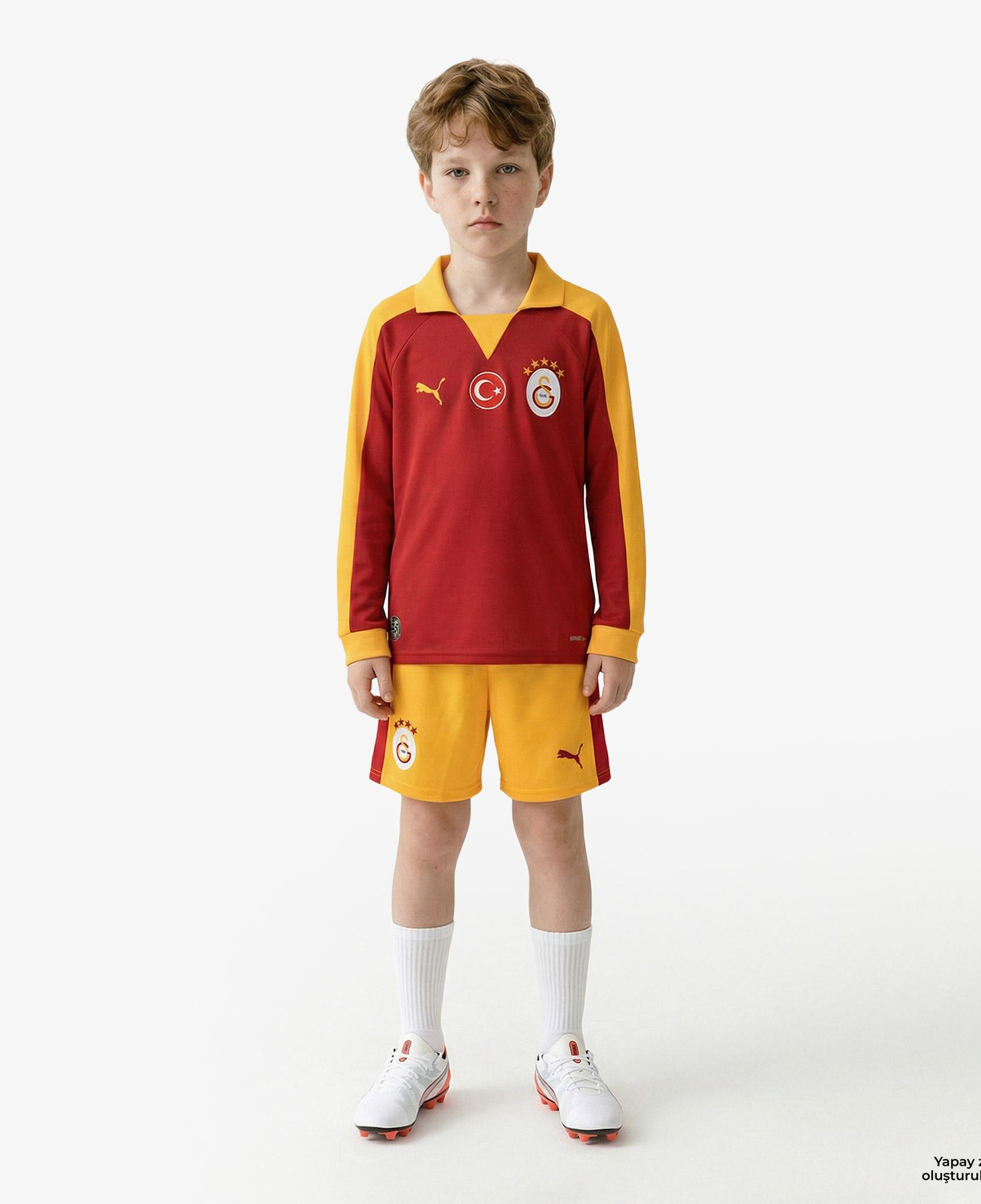 Puma Galatasaray S.K Retro Çocuk Sarı Futbol Şortu